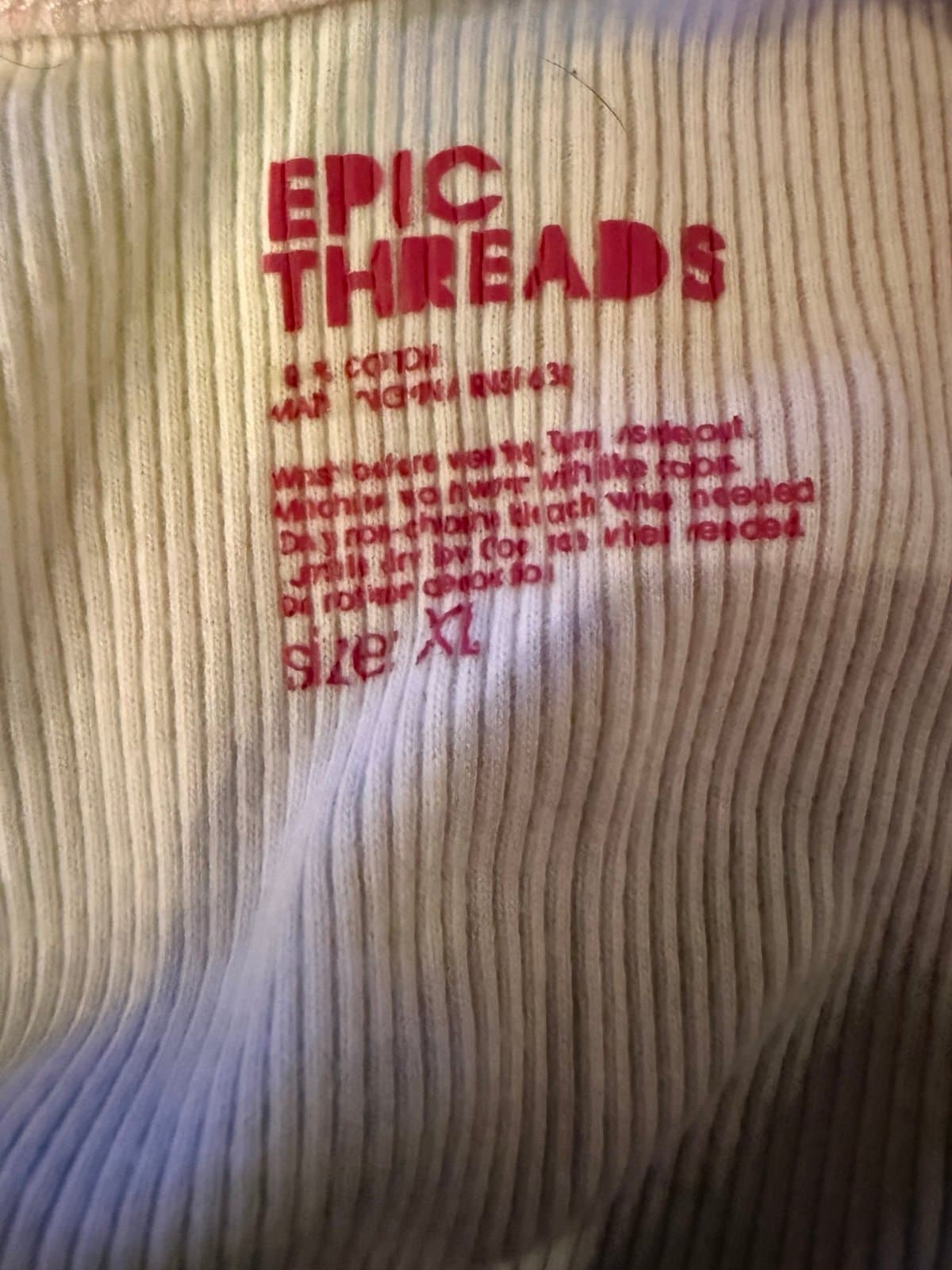 Epic Threads XL Ribbed Tank Top with Rhinestone Palm Trees - Thumbnail 5