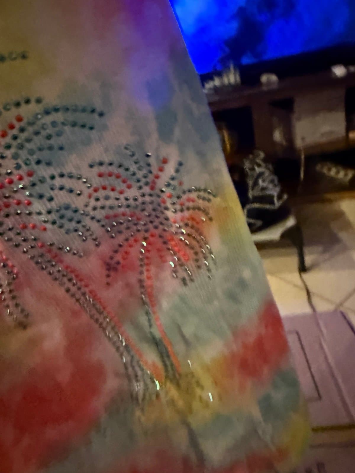 Epic Threads XL Ribbed Tank Top with Rhinestone Palm Trees - Thumbnail 4