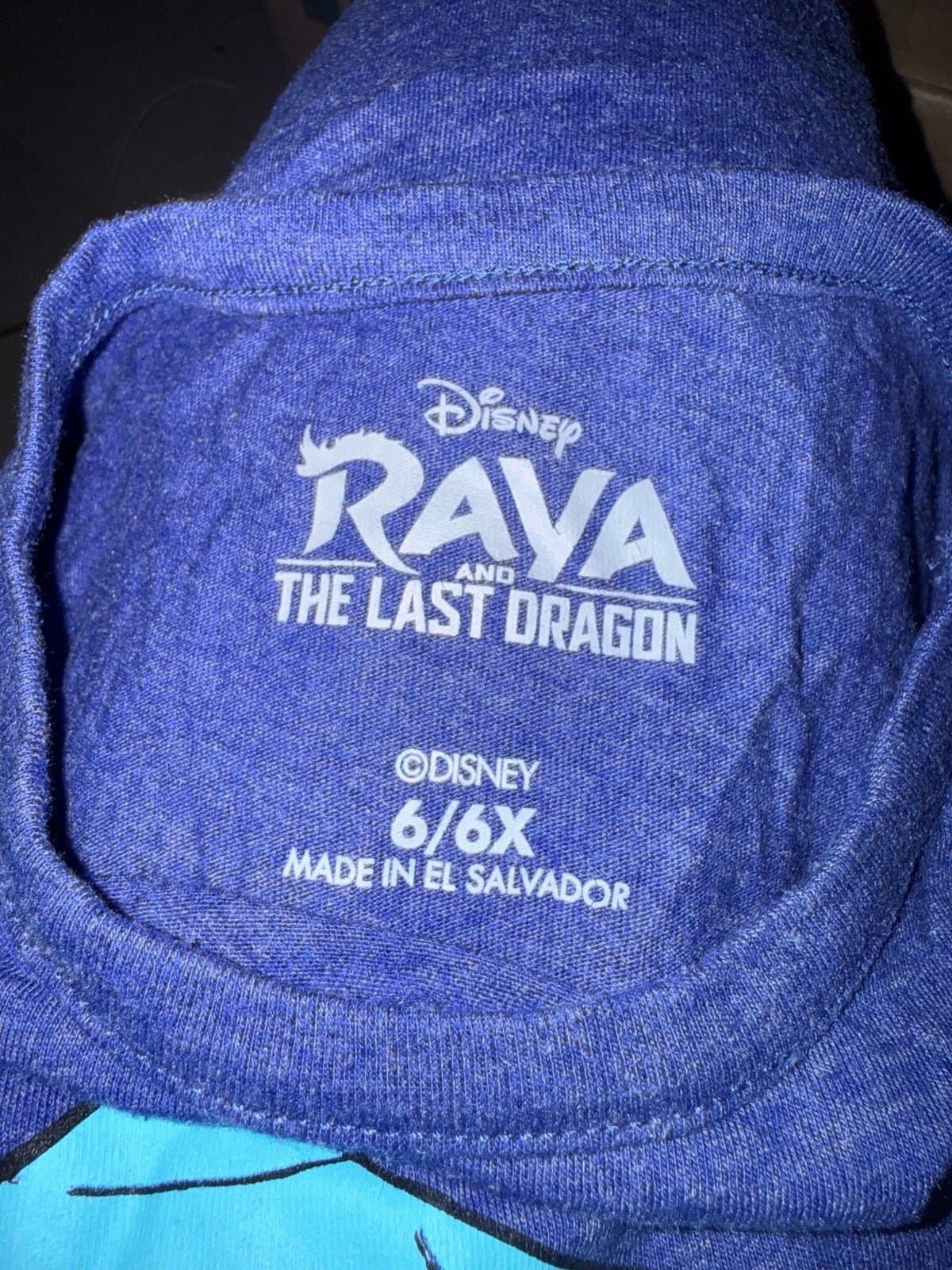 Disney Raya Last Dragon Long Sleeve Tee Girls 6/6X - Thumbnail 4