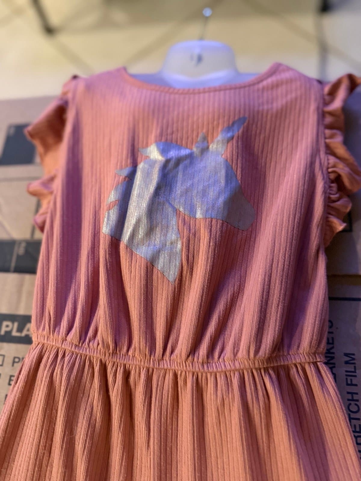 Young Hearts 6X Unicorn Romper - Thumbnail 3
