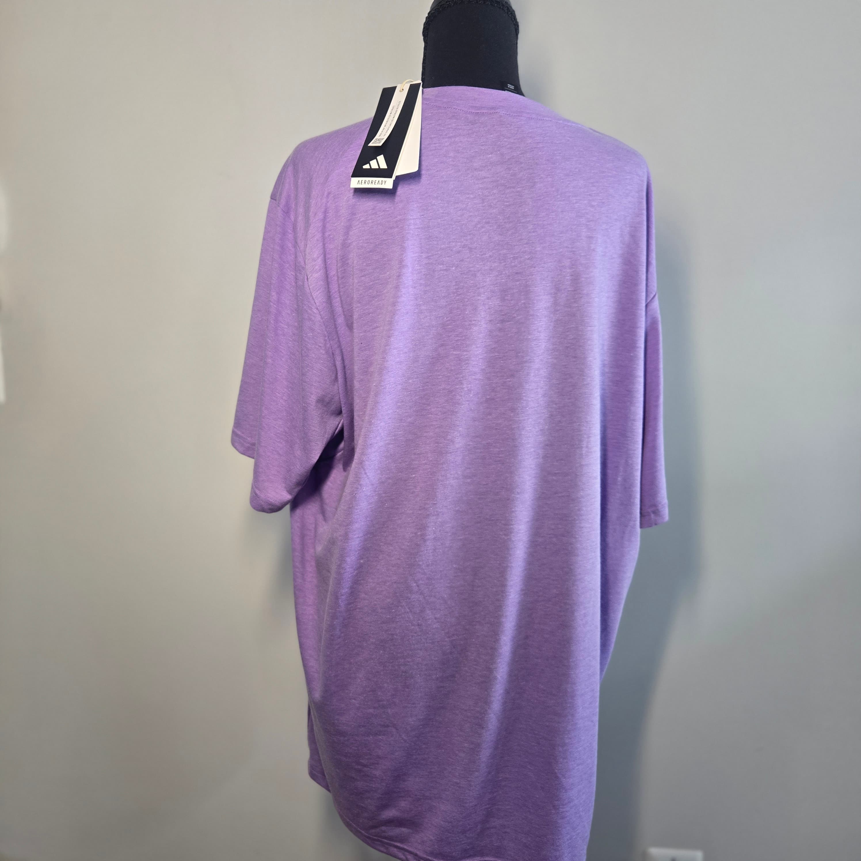 Adidas Purple T-Shirt XL - Thumbnail 5