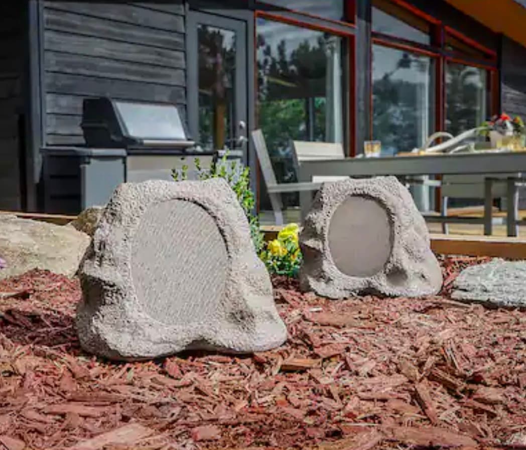 VICTROLA Outdoor Rock Speaker Pair Wireless Bluetooth - Thumbnail 2