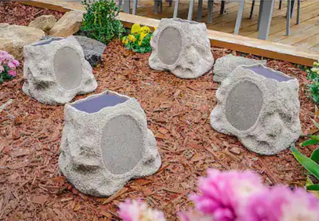 VICTROLA Outdoor Rock Speaker Pair Wireless Bluetooth - Thumbnail 3
