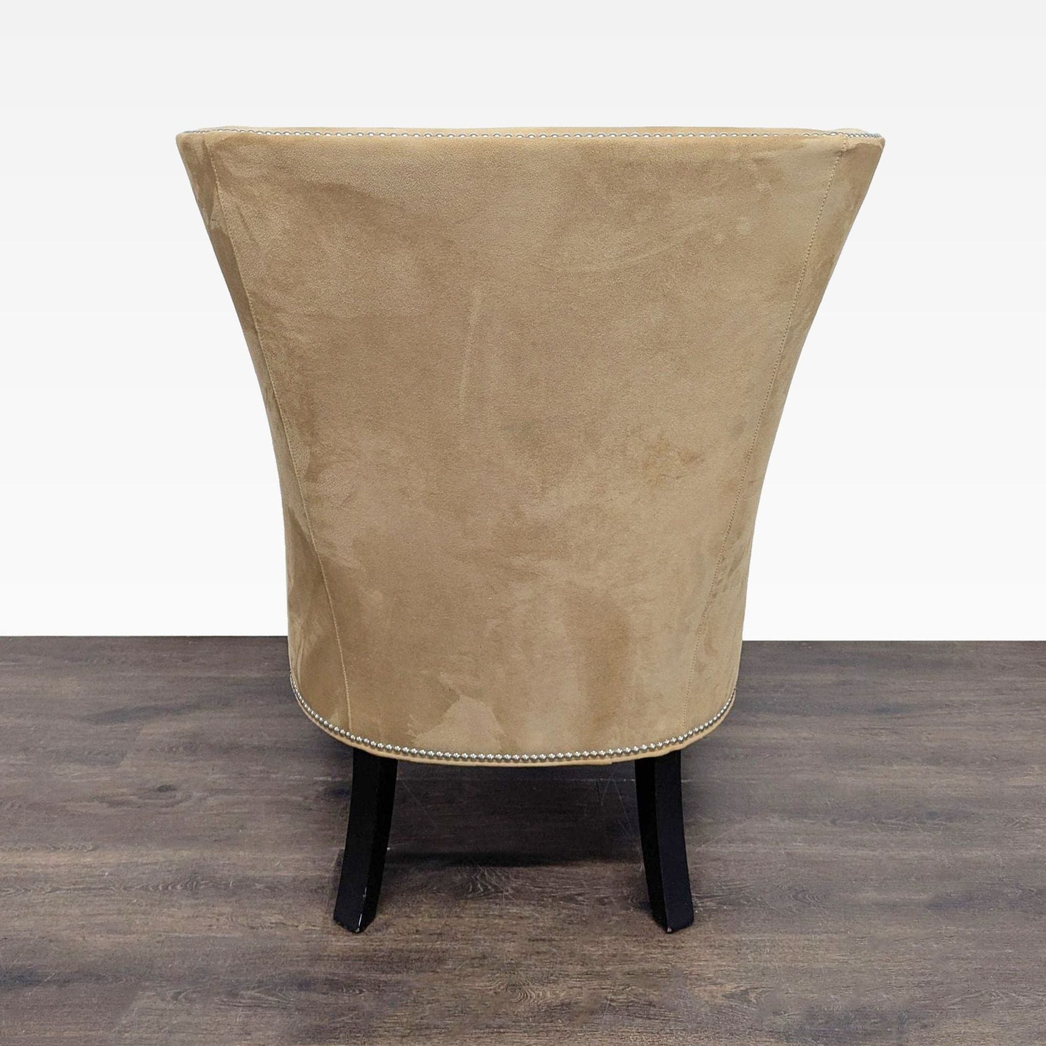 Williams Sonoma Home Tan Lounge Chair with Nailhead Trim - Thumbnail 8