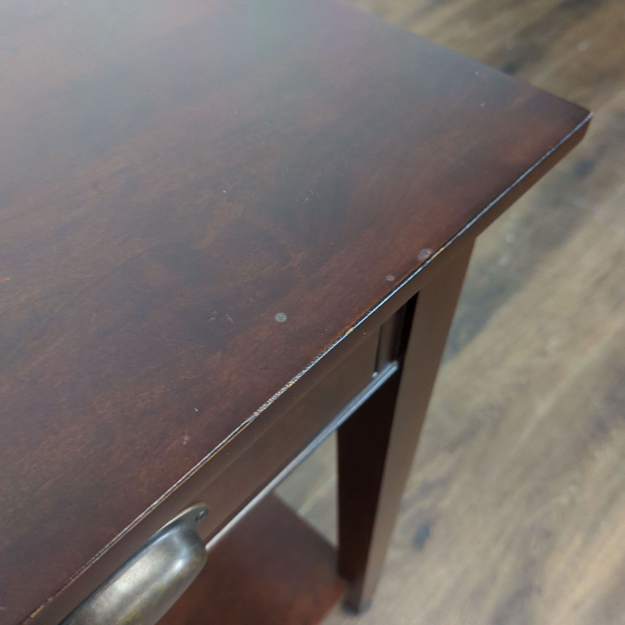Pottery Barn One Drawer End Table with Shelf - Thumbnail 5