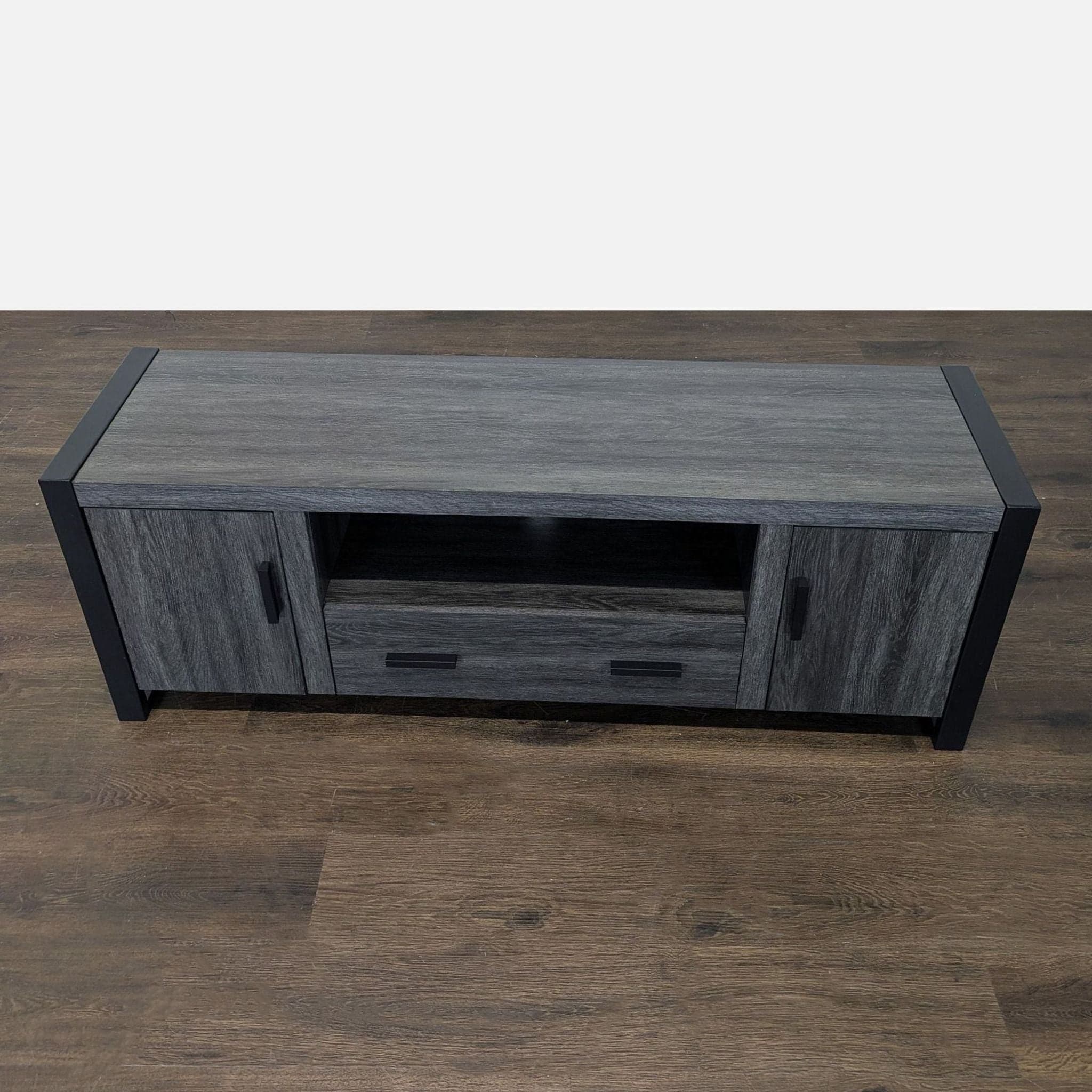 Walker Edison Industrial Modern Wood TV Stand - Thumbnail 6