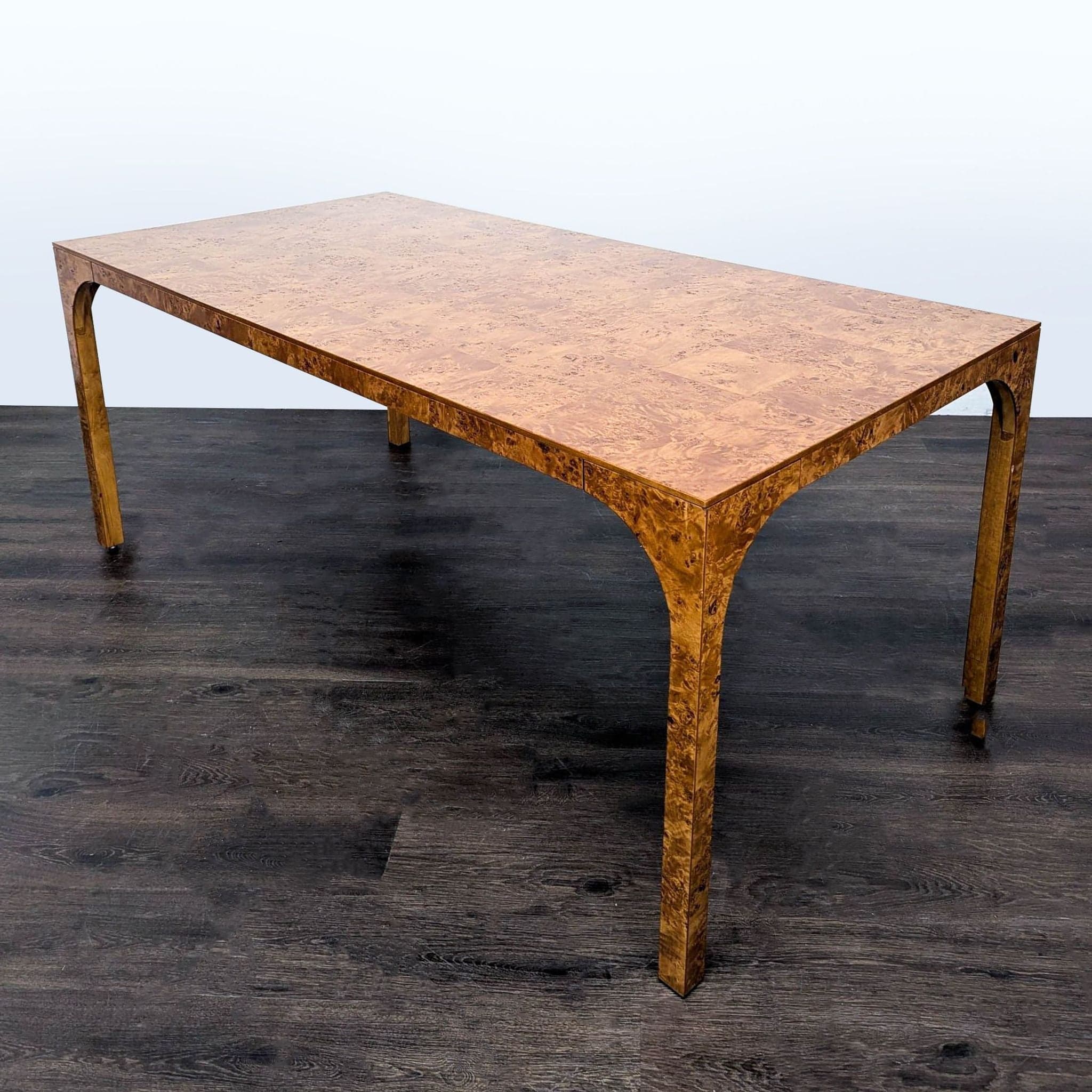 CB2 Burlwood Veneer Dining Table - Thumbnail 3