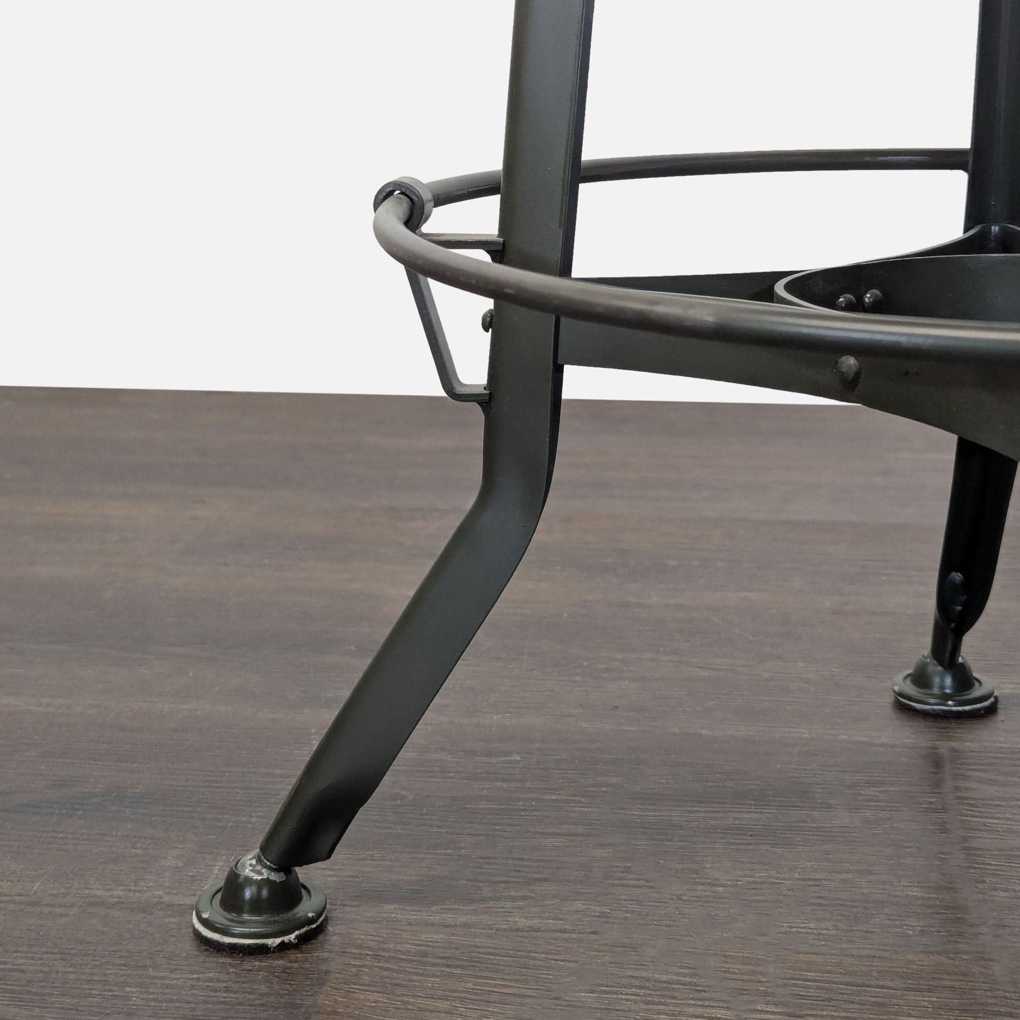 Taiga Furnishings Adjustable Height Bar Stool with Wood Seat - Thumbnail 5