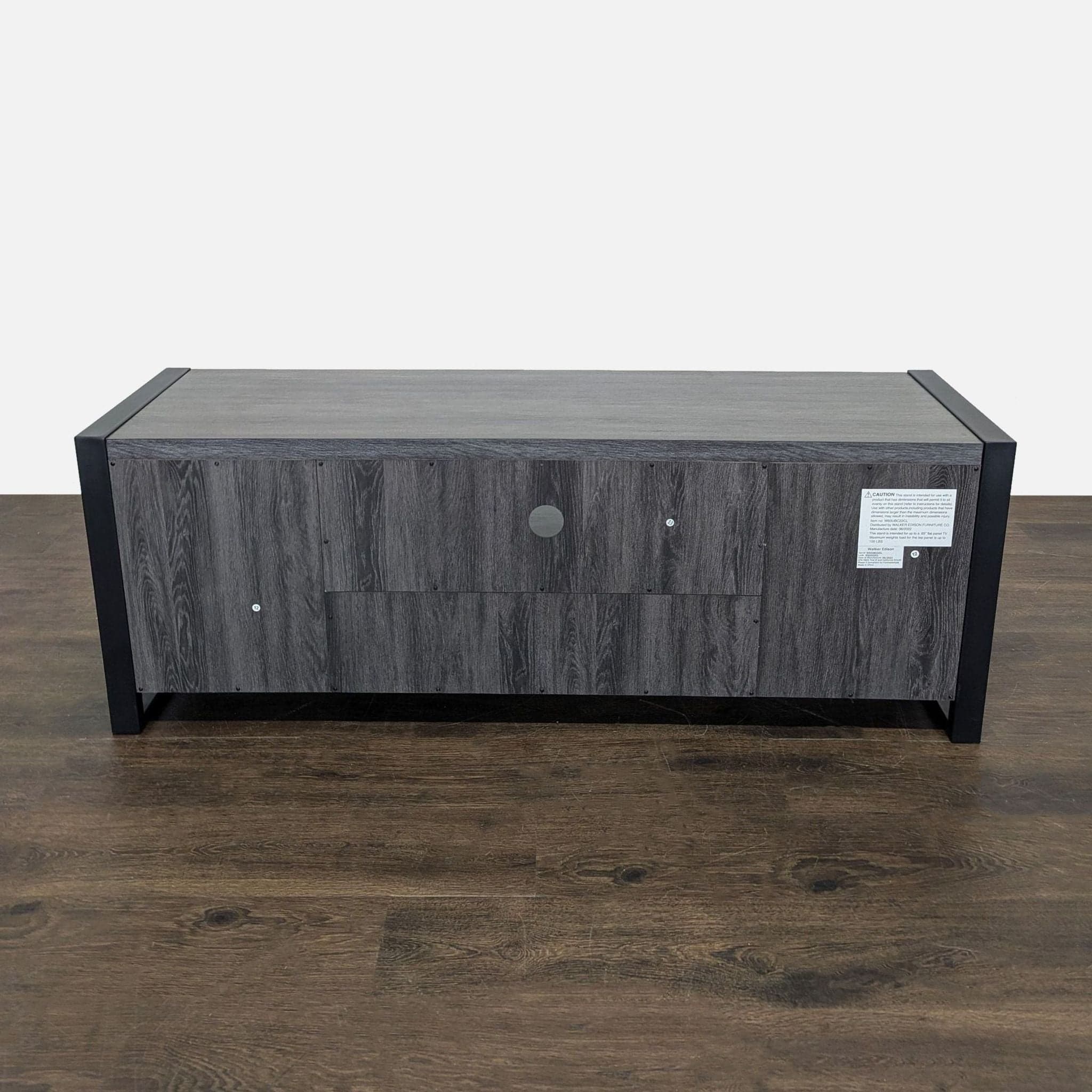 Walker Edison Industrial Modern Wood TV Stand - Thumbnail 8