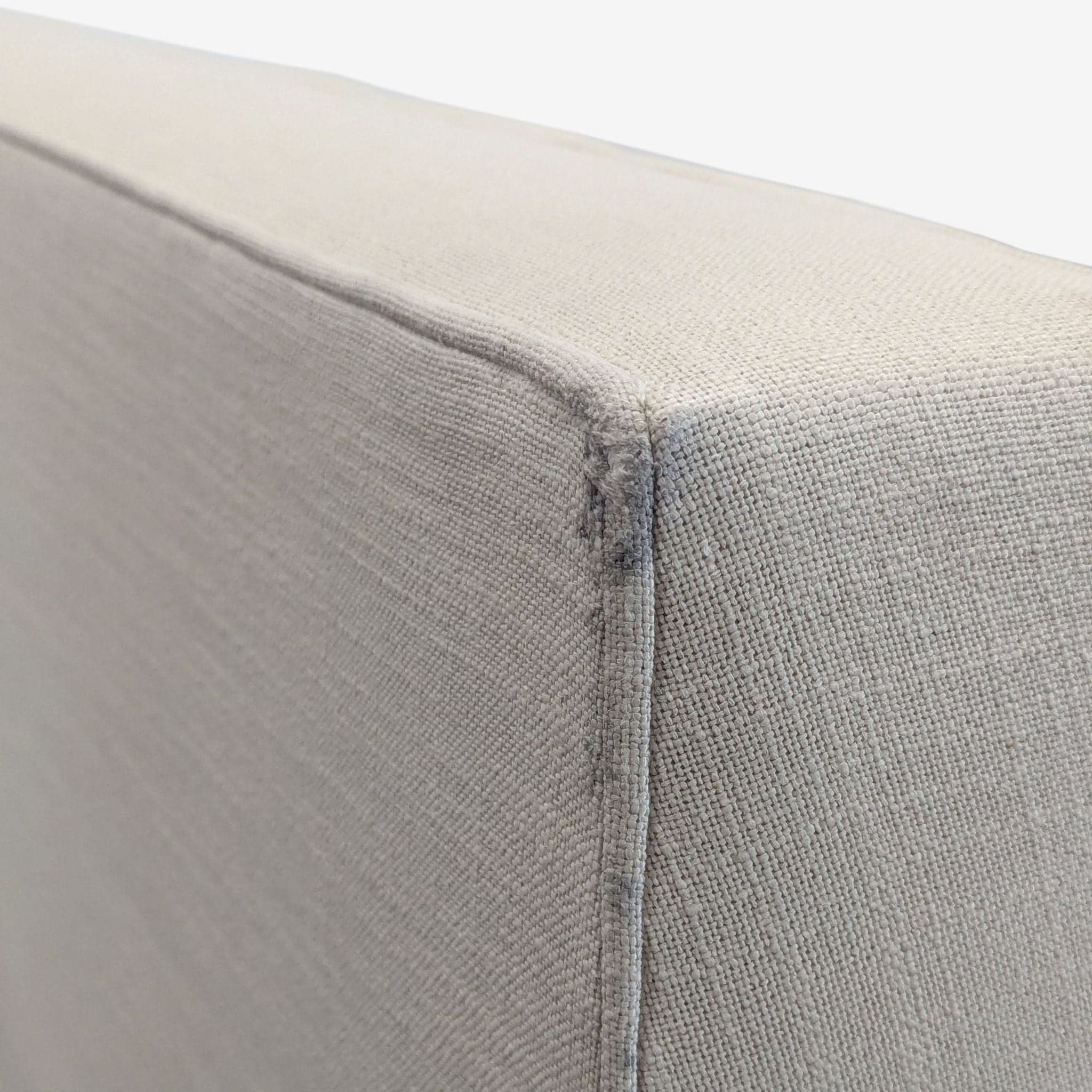 Modern Beige 3-Seat Sofa with Tufted Back and Square Arms - Thumbnail 4