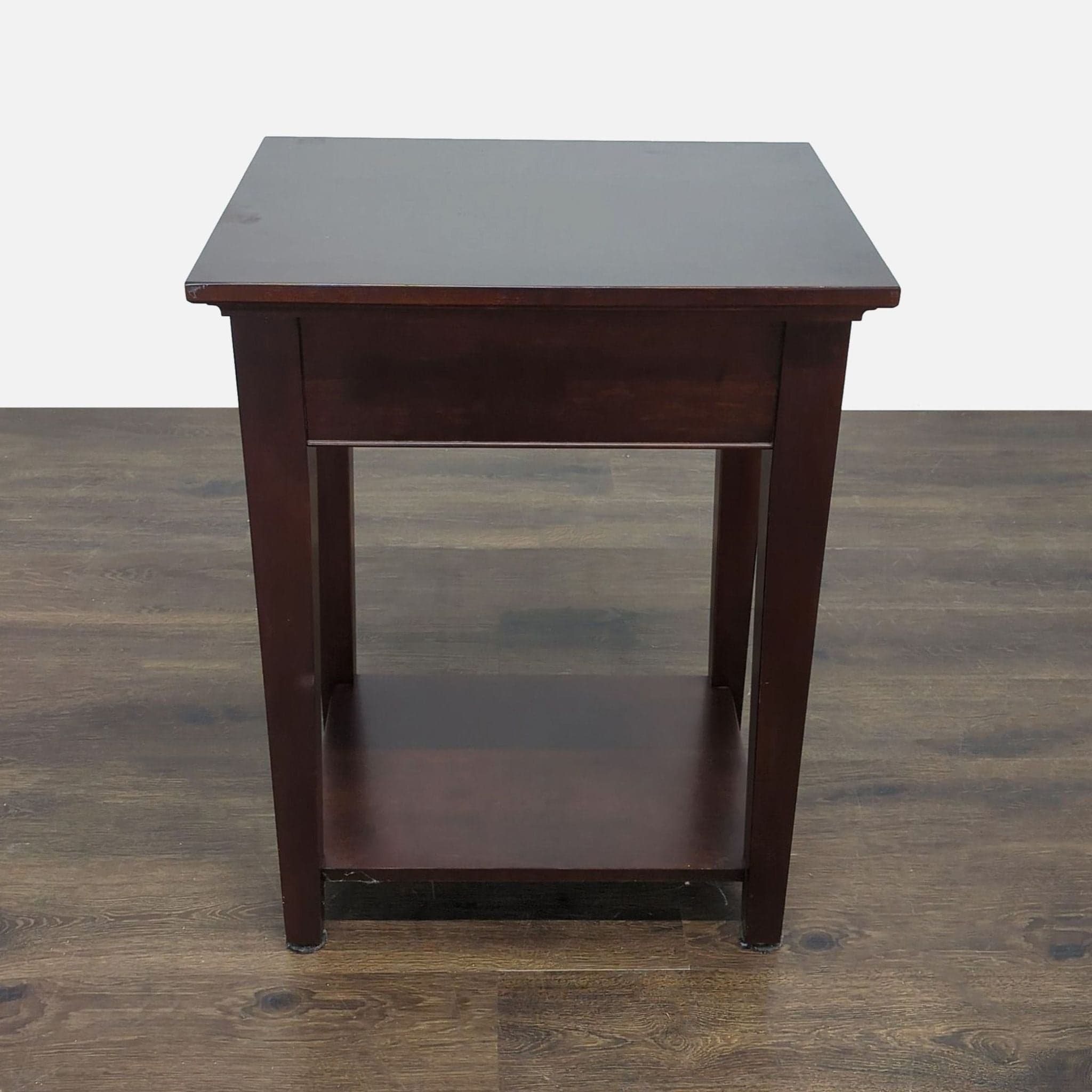 Pottery Barn One Drawer End Table with Shelf - Thumbnail 3