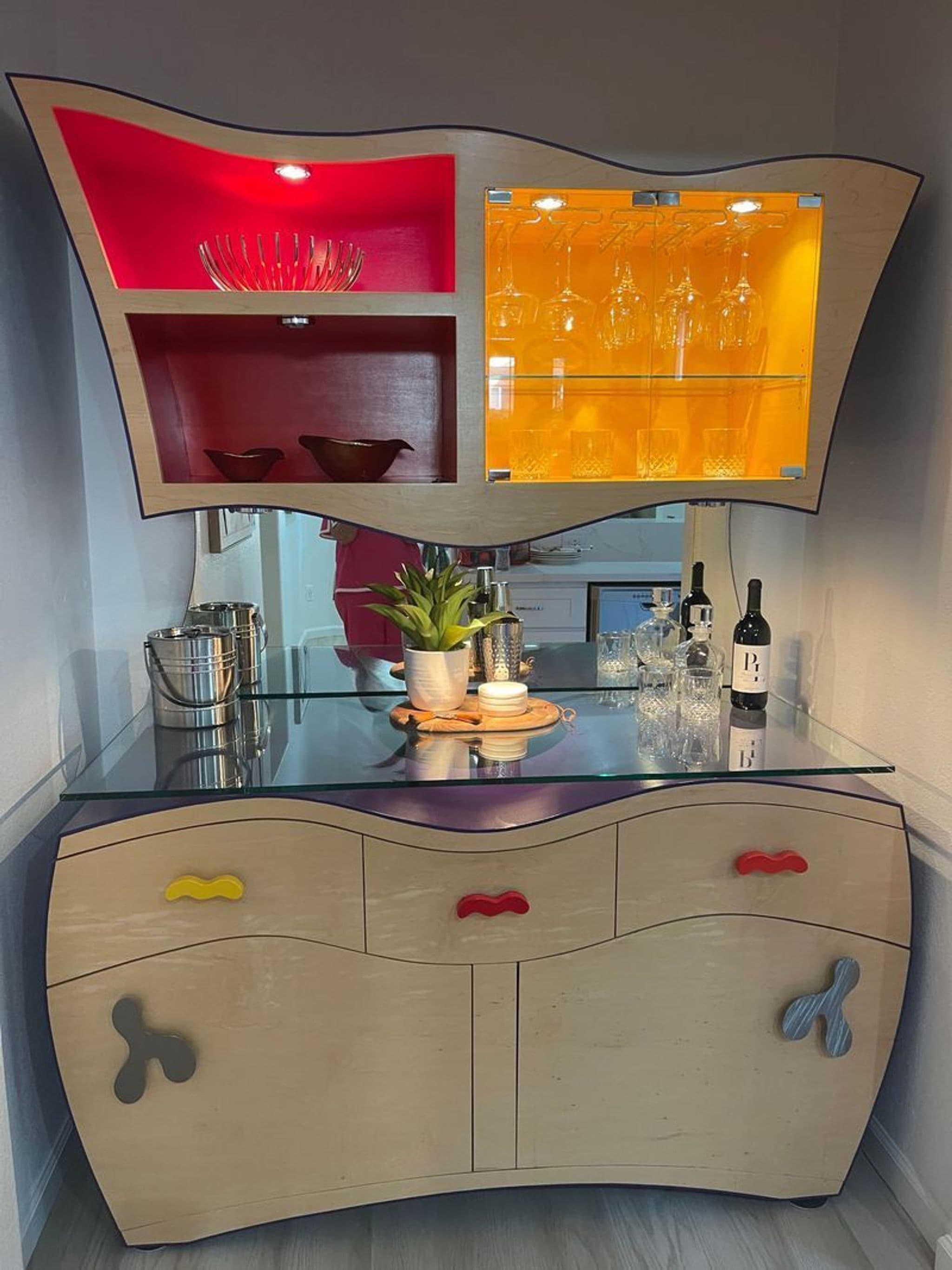 Two-Piece Custom Buffet by Local Artists - Thumbnail 2