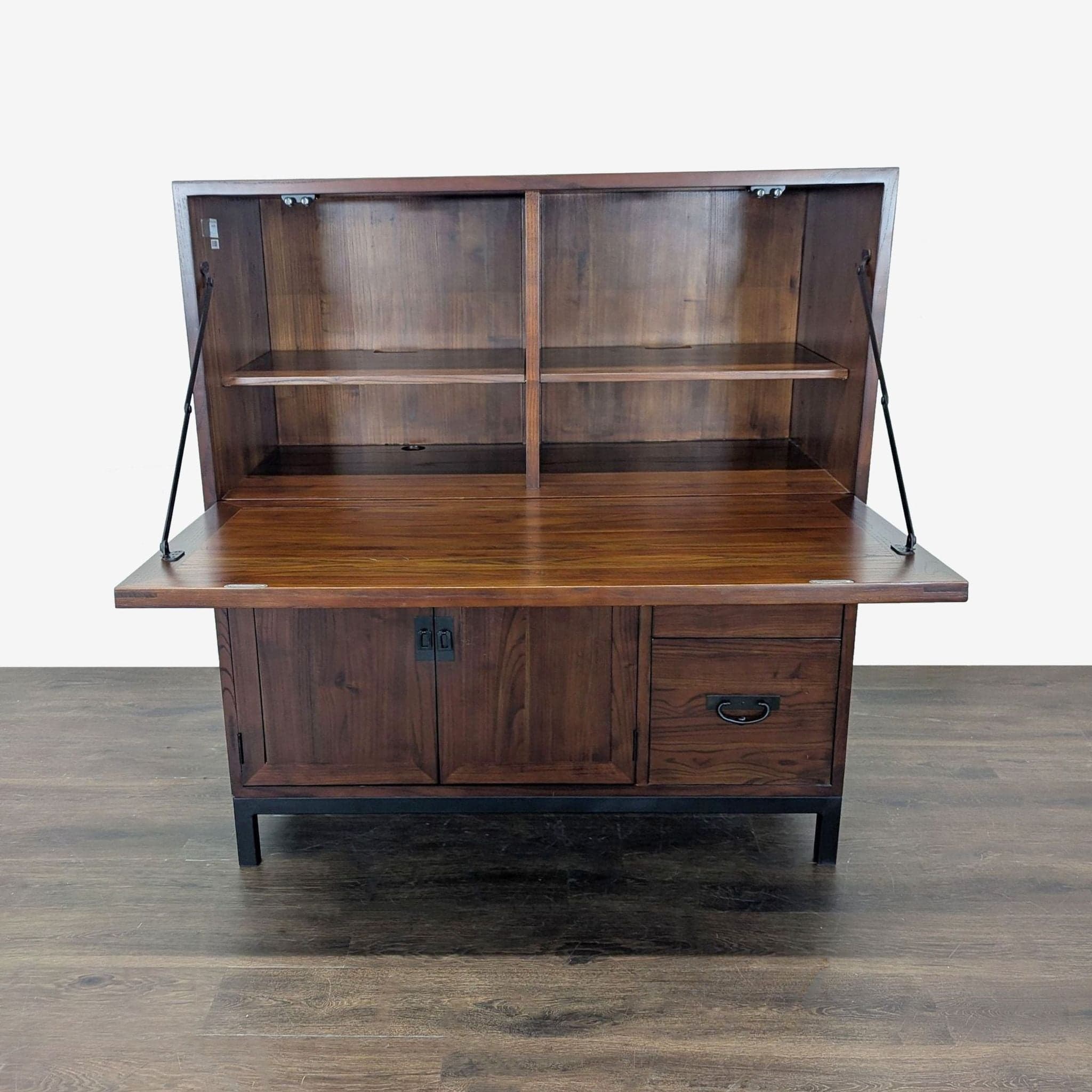 Room & Board by Maria Yee Sukiya Solid Wood Secretary Desk with Storage - Thumbnail 2