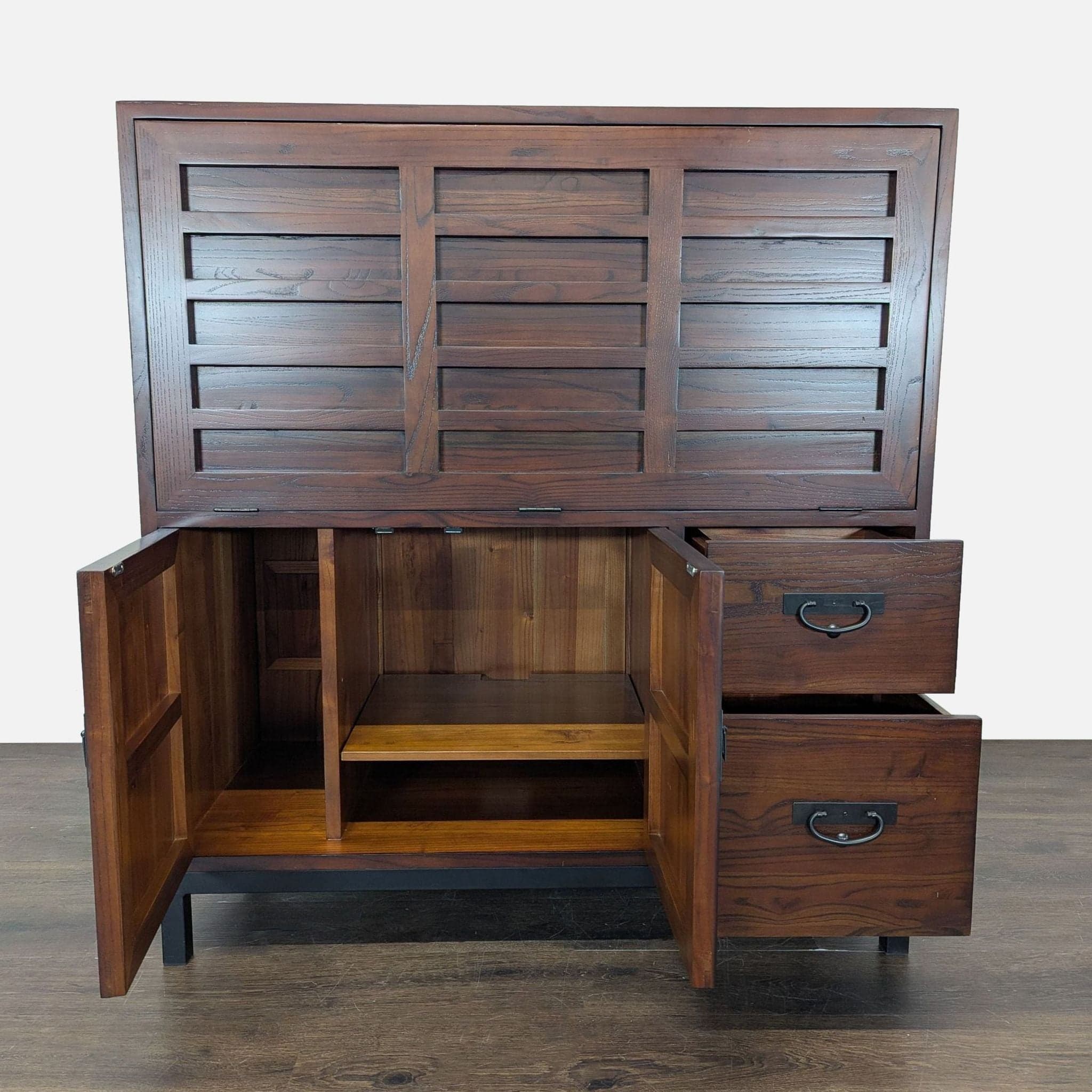 Room & Board by Maria Yee Sukiya Solid Wood Secretary Desk with Storage - Thumbnail 5