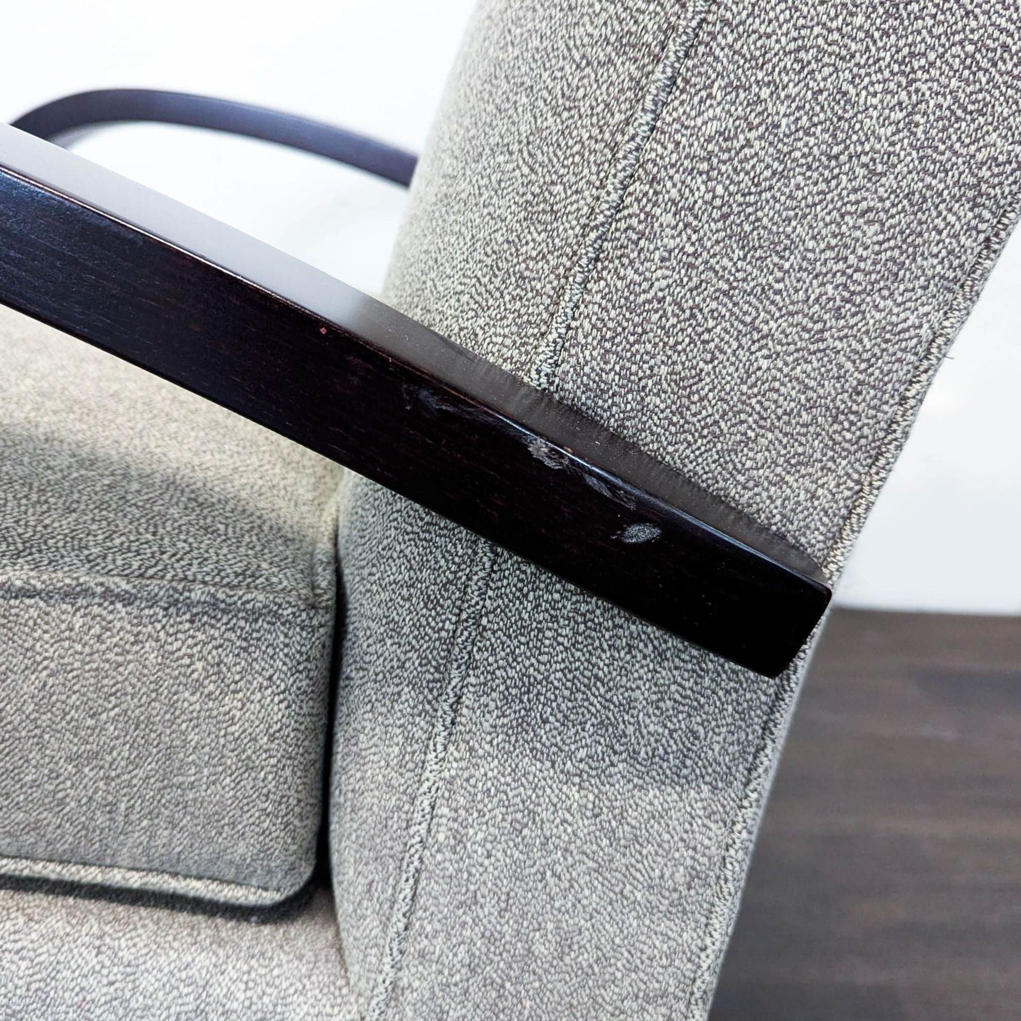 Room & Board Sloan Modern Lounge Chair with Curved Wood Arms - Thumbnail 12