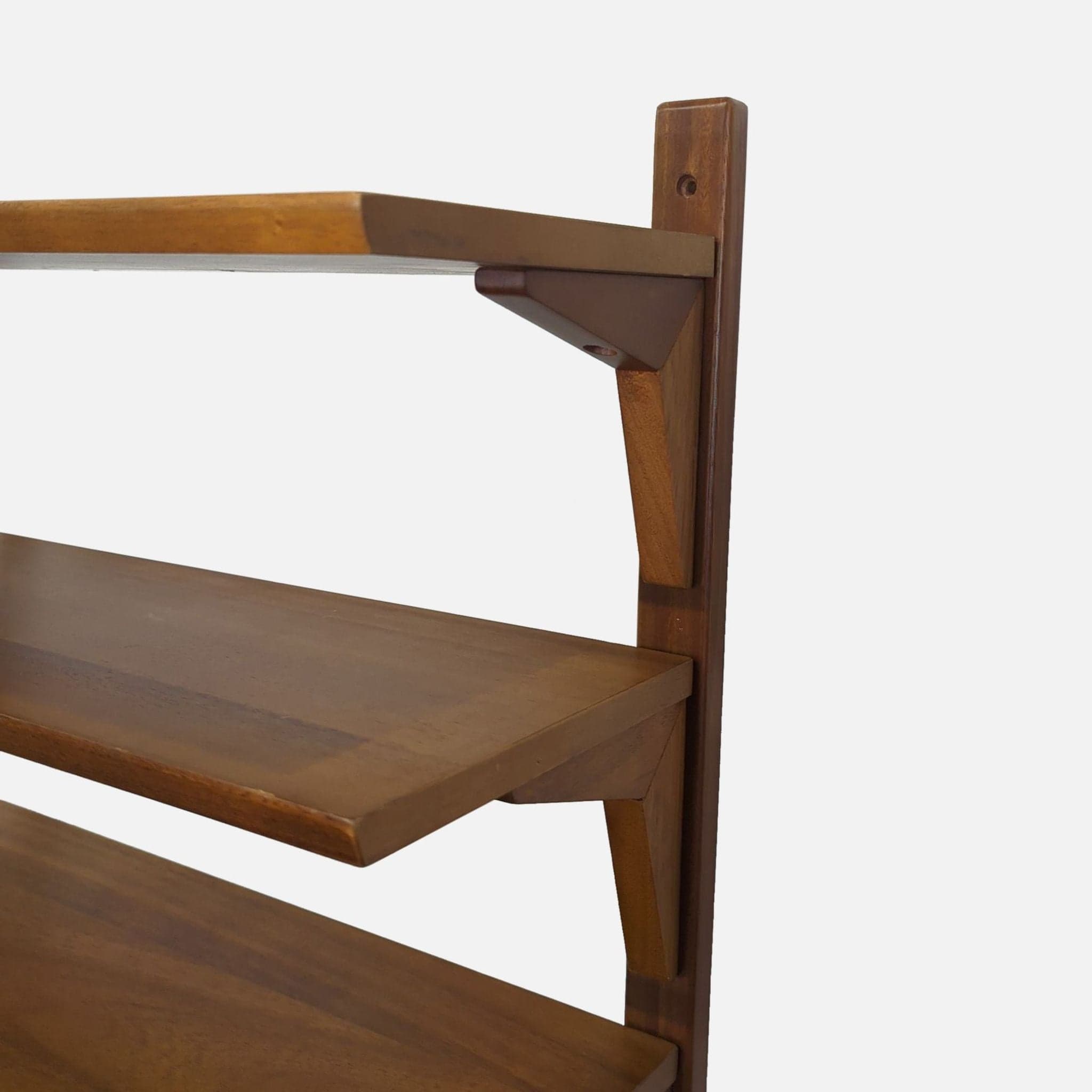 West Elm Wooden Bookshelf with 4 Shelves – Modern Wall Unit - Thumbnail 3