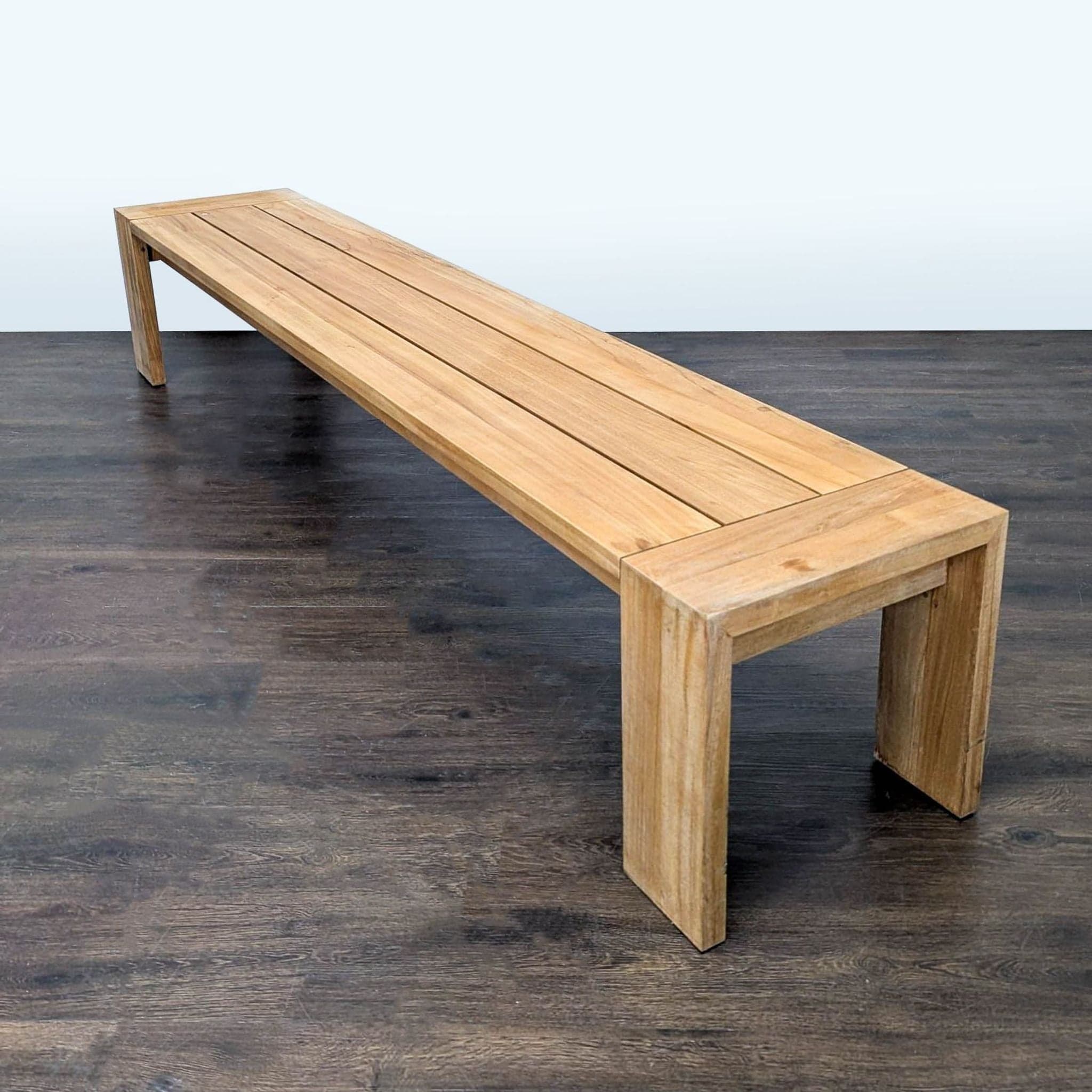Restoration Hardware Marbella Teak Bench - Thumbnail 4