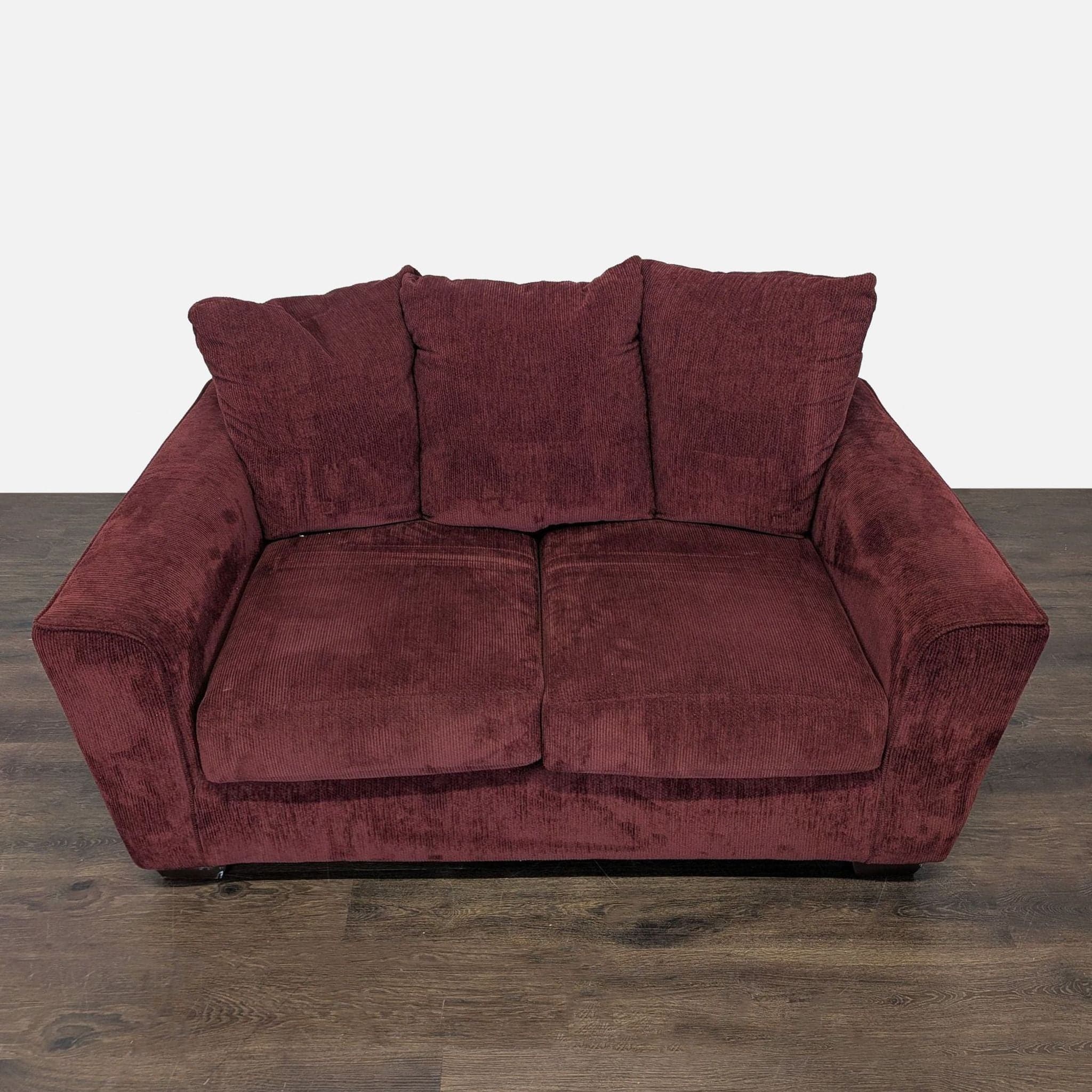 Ashley Furniture Stairatt Burgundy Loveseat – Plush and Comfortable Seating - Thumbnail 4