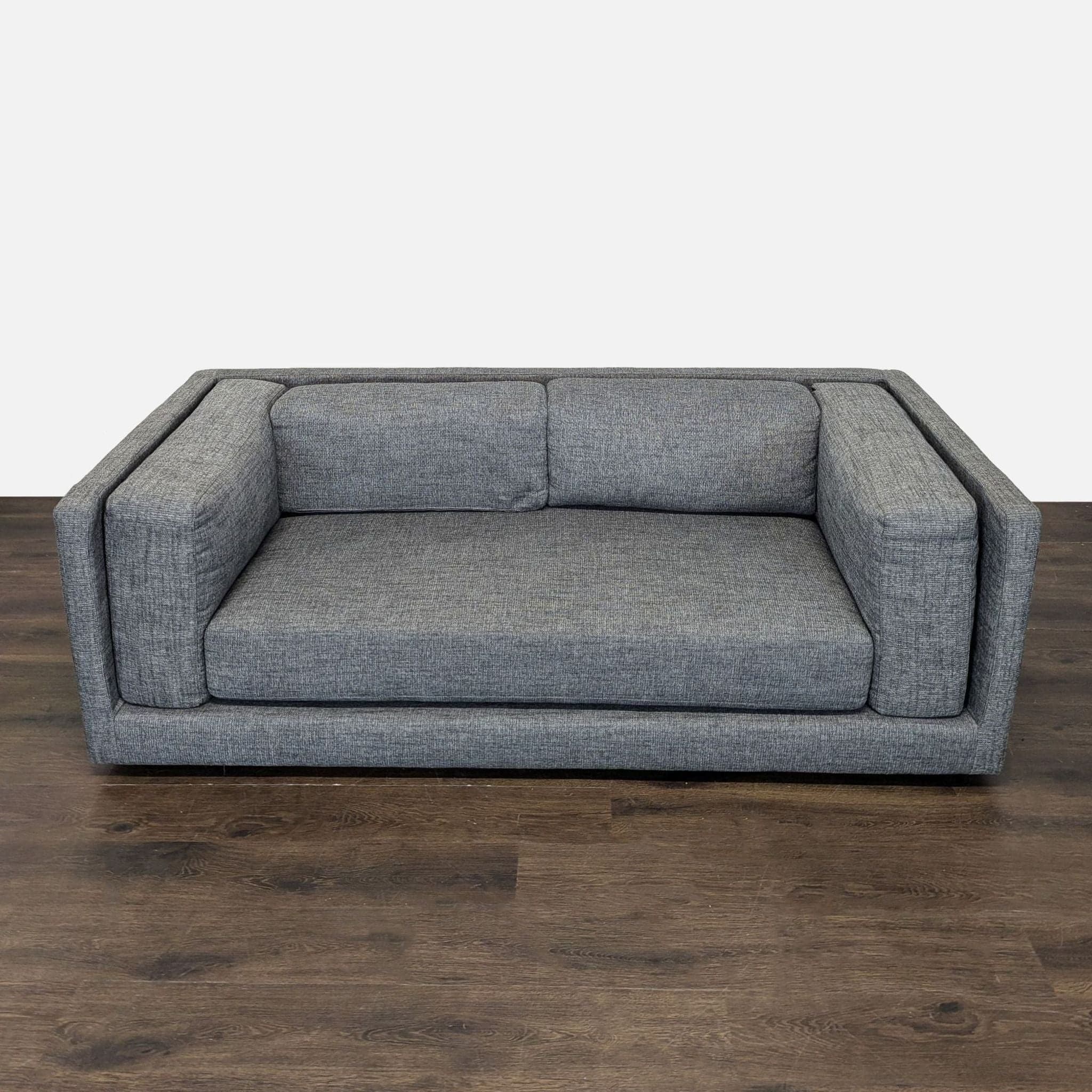 CB2 Bolla Modern Grey 3-Seat Sofa - Thumbnail 9