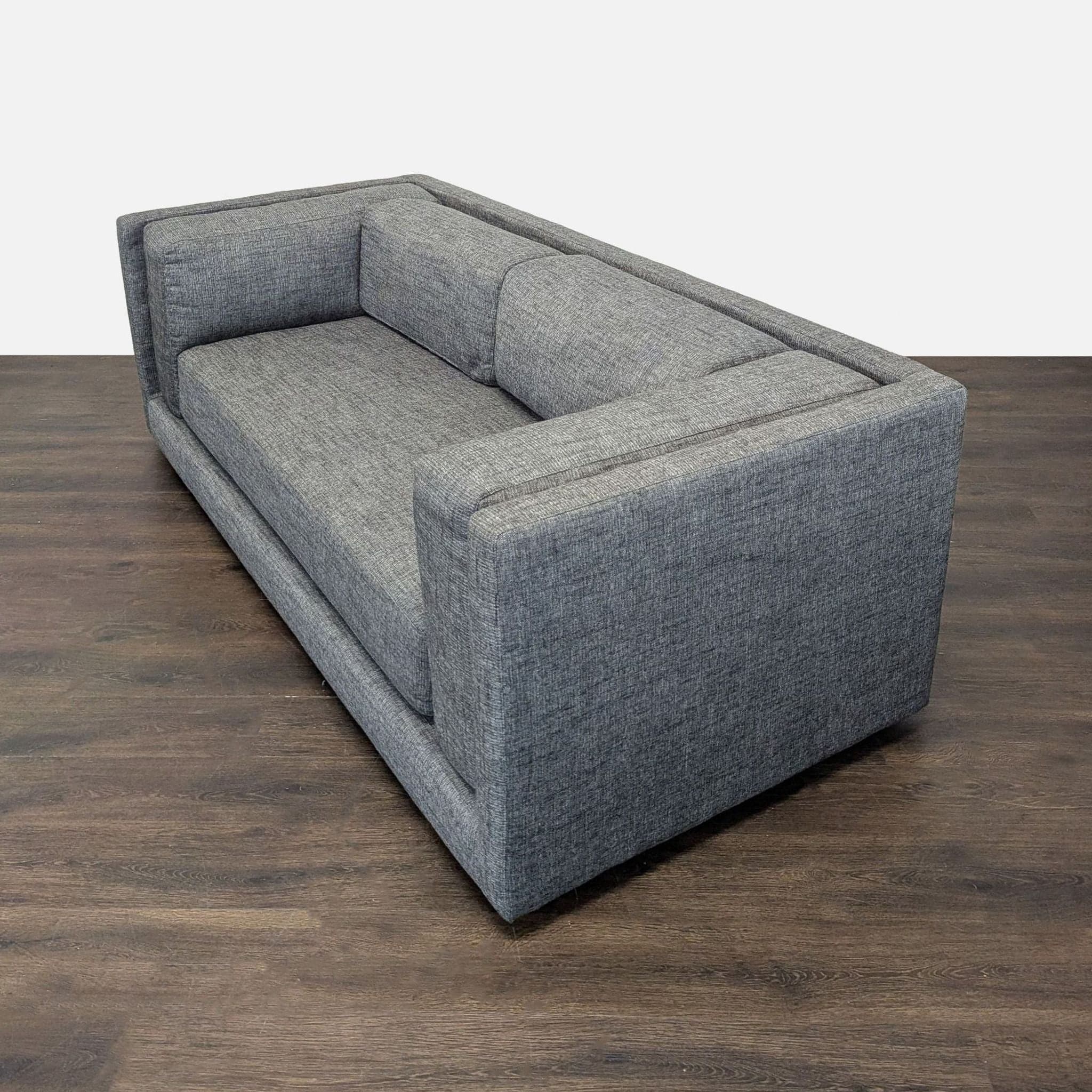 CB2 Bolla Modern Grey 3-Seat Sofa - Thumbnail 7