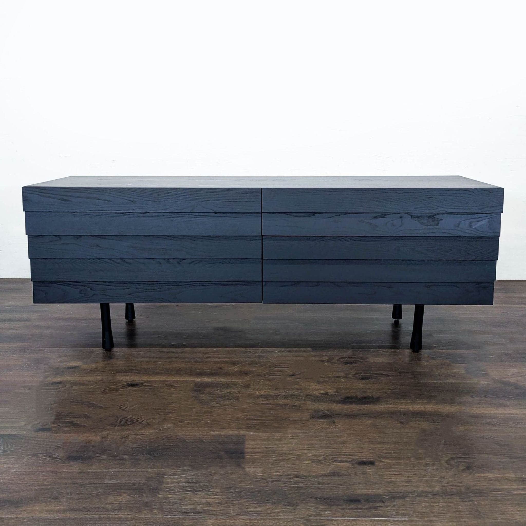 Blu Dot Lap Modern Black 6-Drawer Dresser with Sleek Horizontal Design - Thumbnail 4