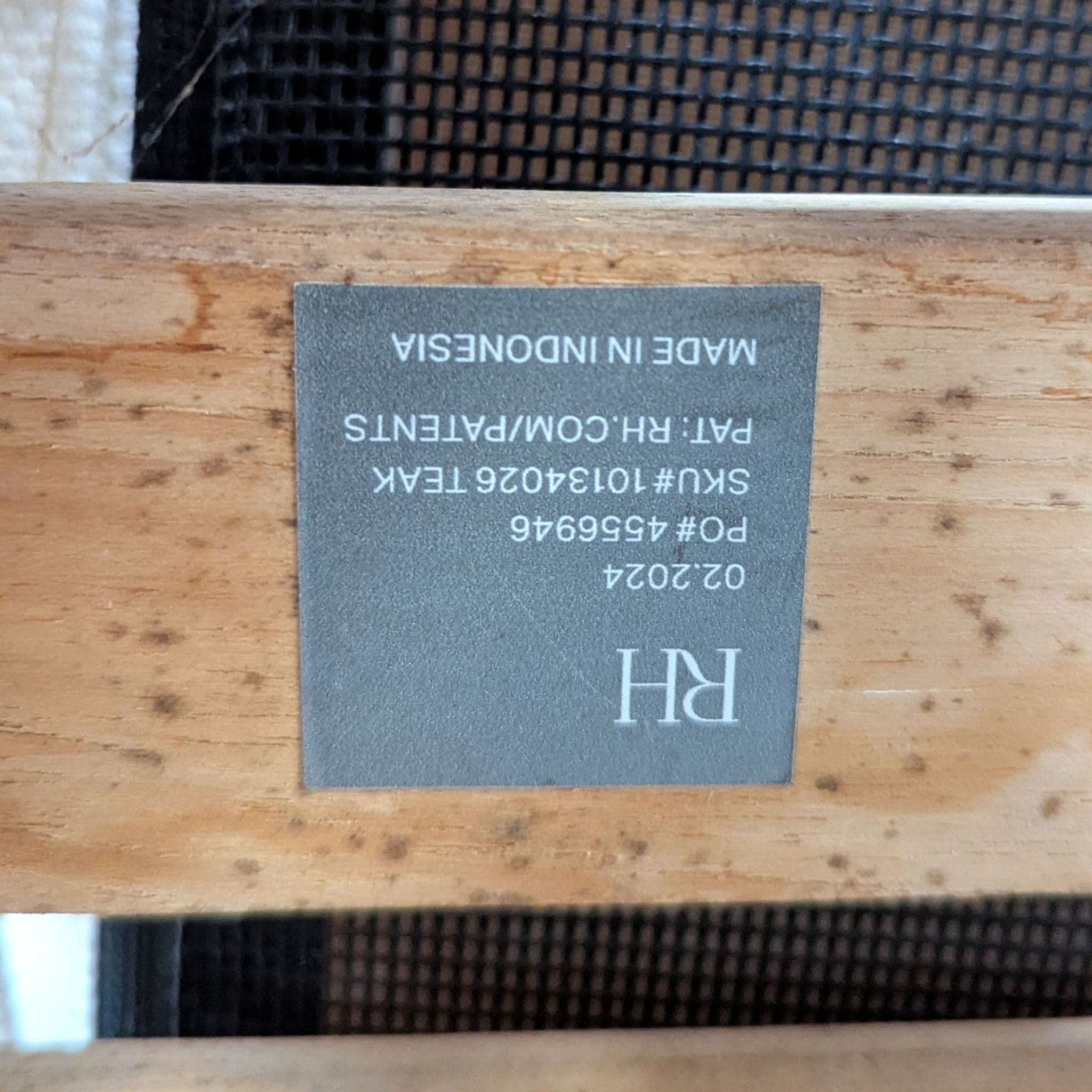 Restoration Hardware Matira Teak Armchair with White Cushions - Thumbnail 9