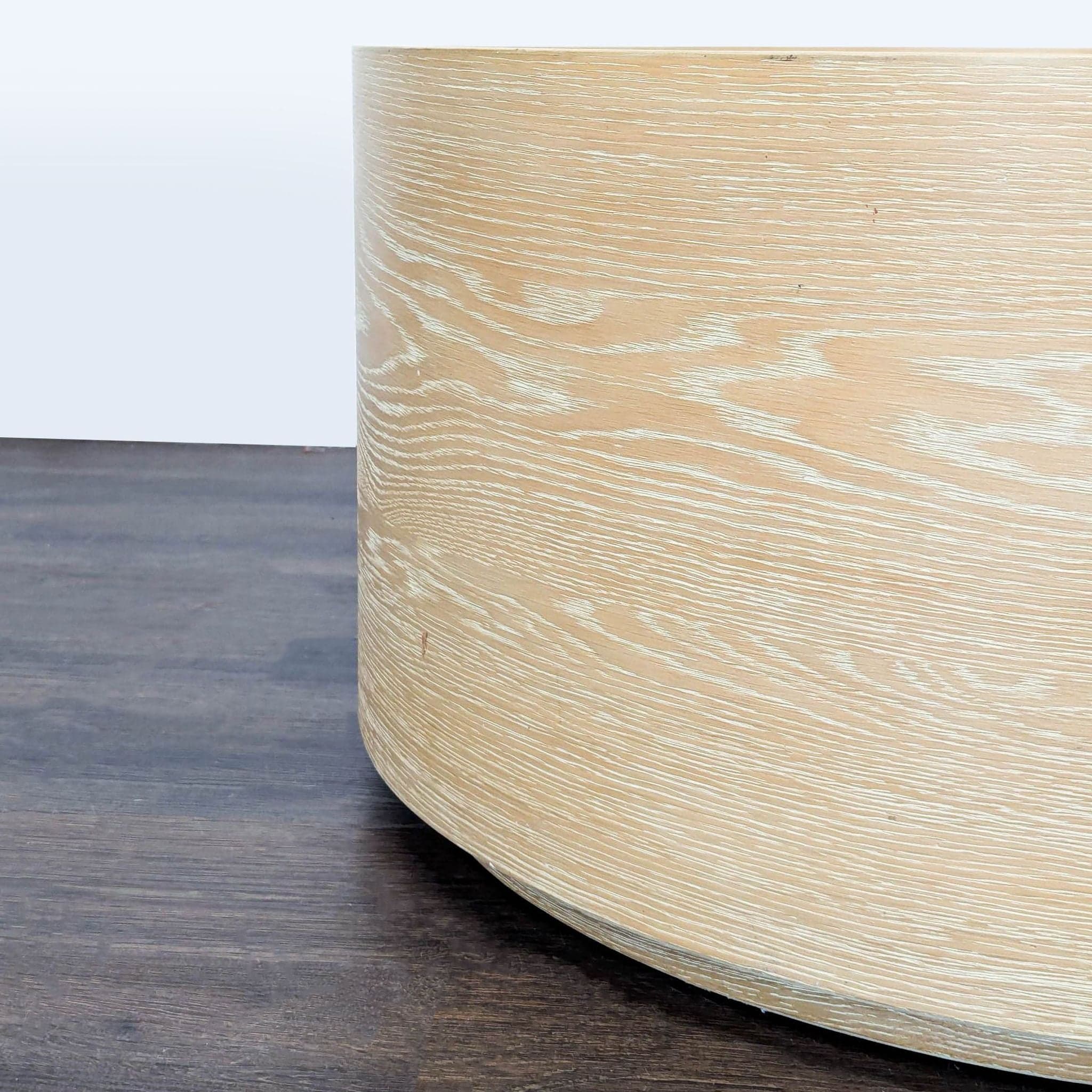 West Elm Volume Round Storage Drum Coffee Table - Thumbnail 3