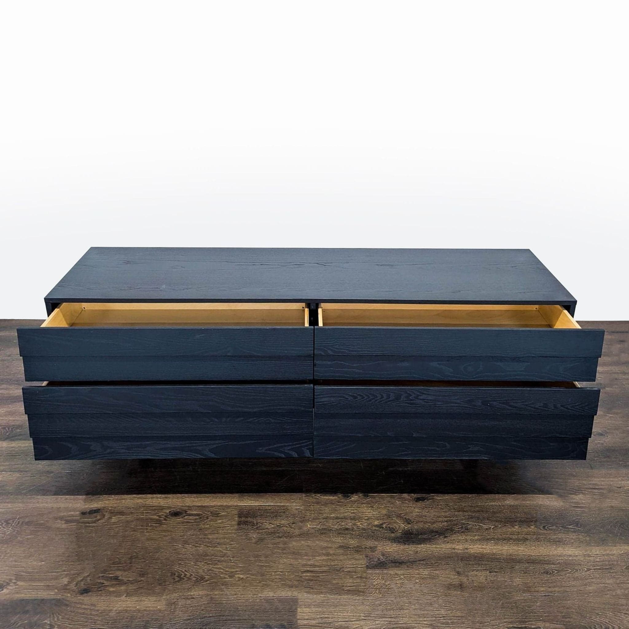 Blu Dot Lap Modern Black 6-Drawer Dresser with Sleek Horizontal Design - Thumbnail 2