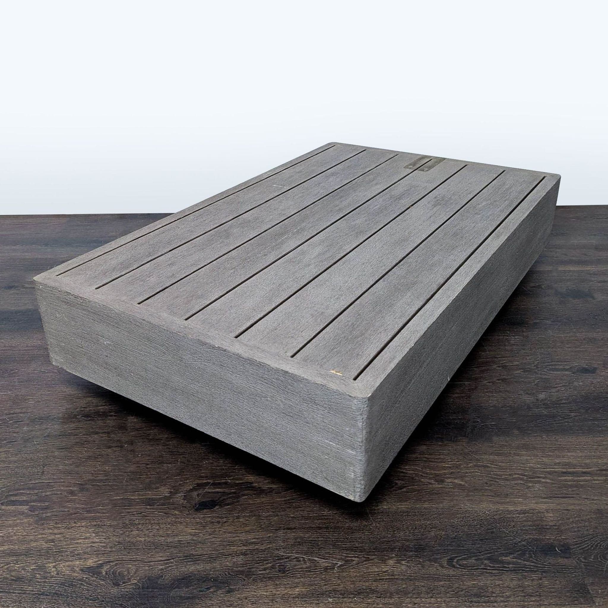 Restoration Hardware Maya Weathered Teak Modern Outdoor Coffee Table - Thumbnail 7