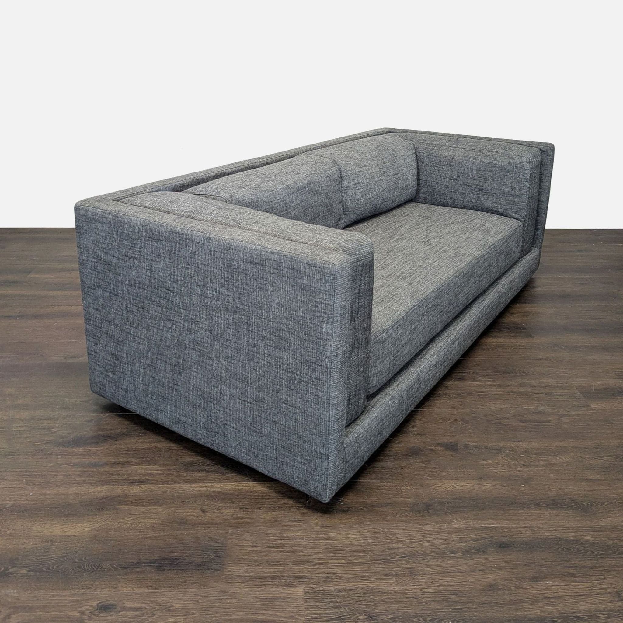 CB2 Bolla Modern Grey 3-Seat Sofa - Thumbnail 2