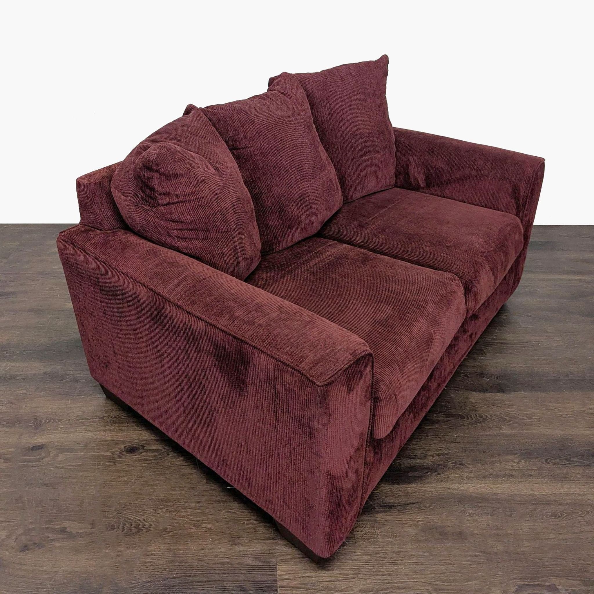 Ashley Furniture Stairatt Burgundy Loveseat – Plush and Comfortable Seating - Thumbnail 2