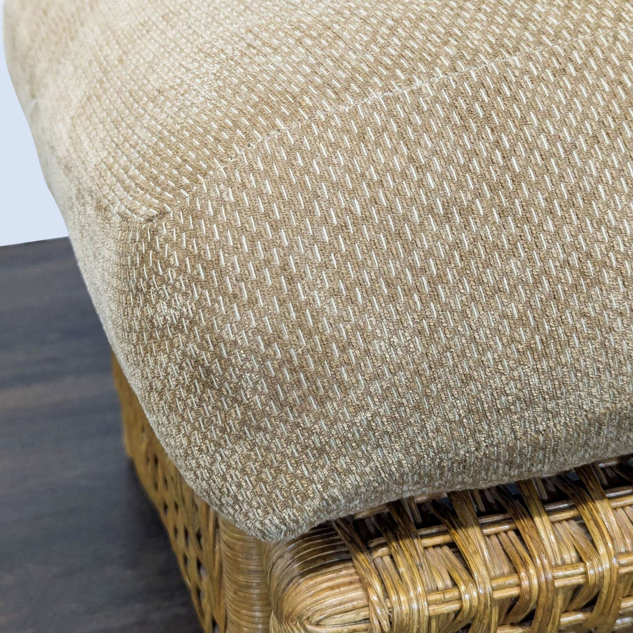 Lane Venture Wicker Ottoman with Cushion - Thumbnail 7