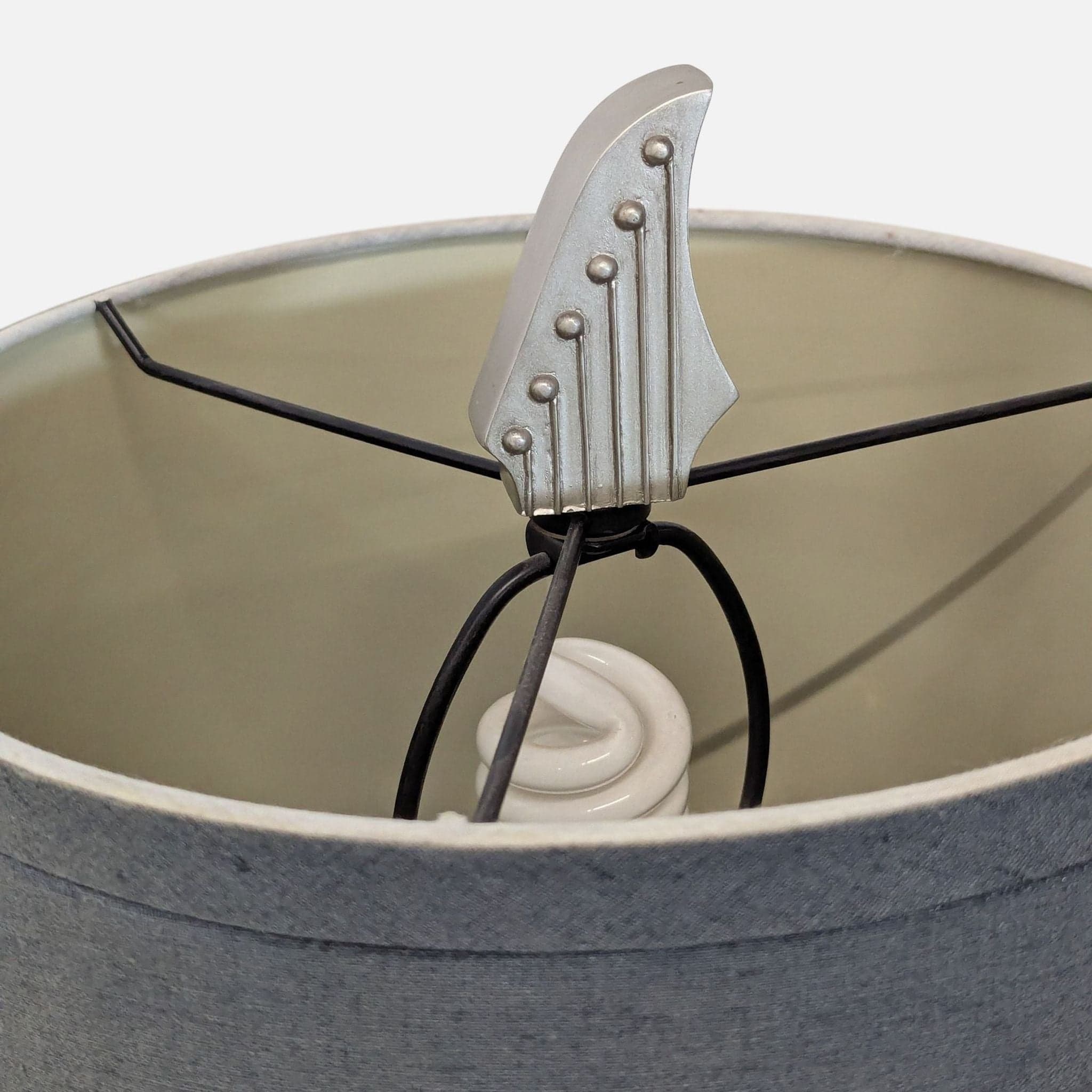 Pottery Barn Kids Electric Guitar Table Lamp with Grey Shade - Thumbnail 3