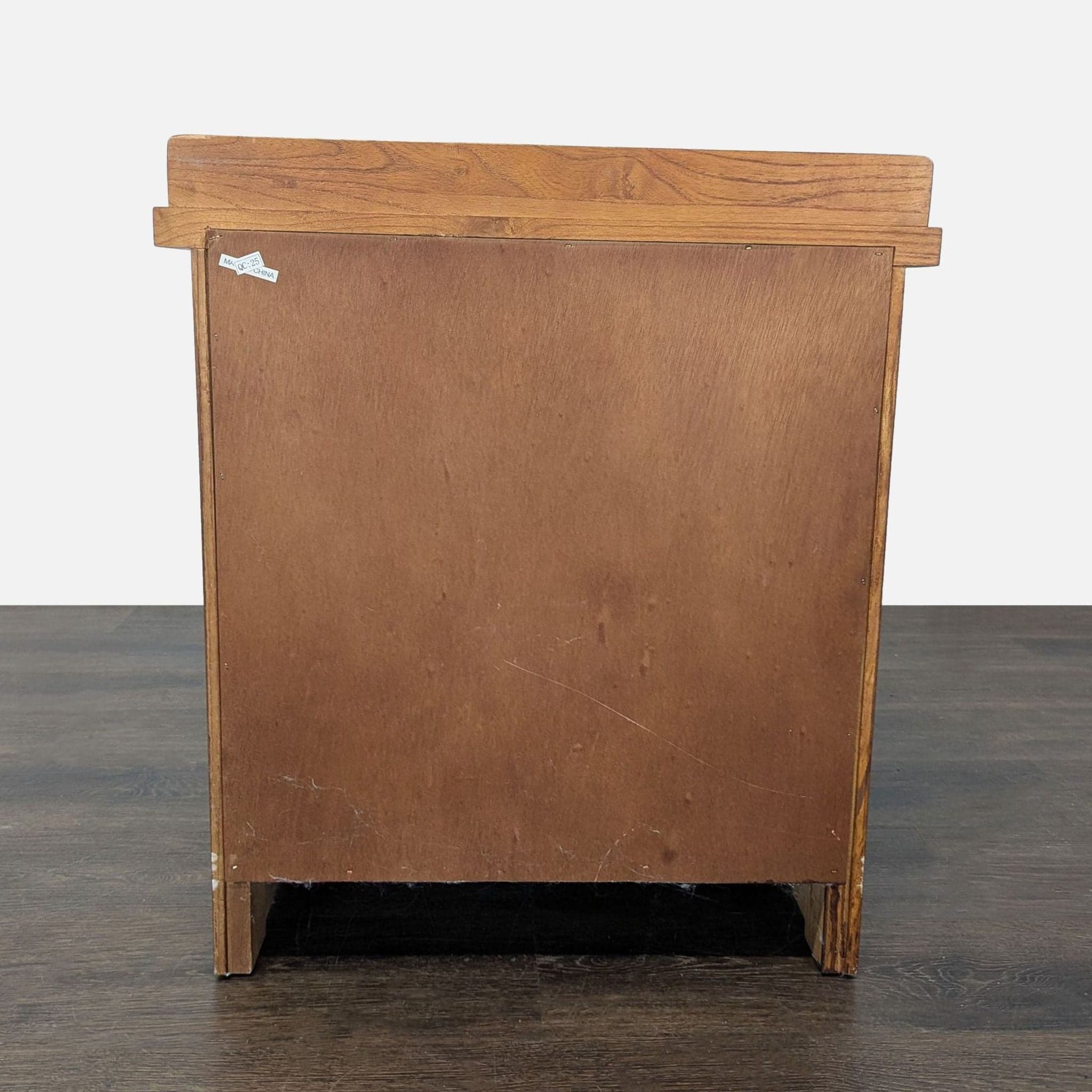 Craftsman Style One Drawer Wood Nightstand with Open Shelf - Thumbnail 8