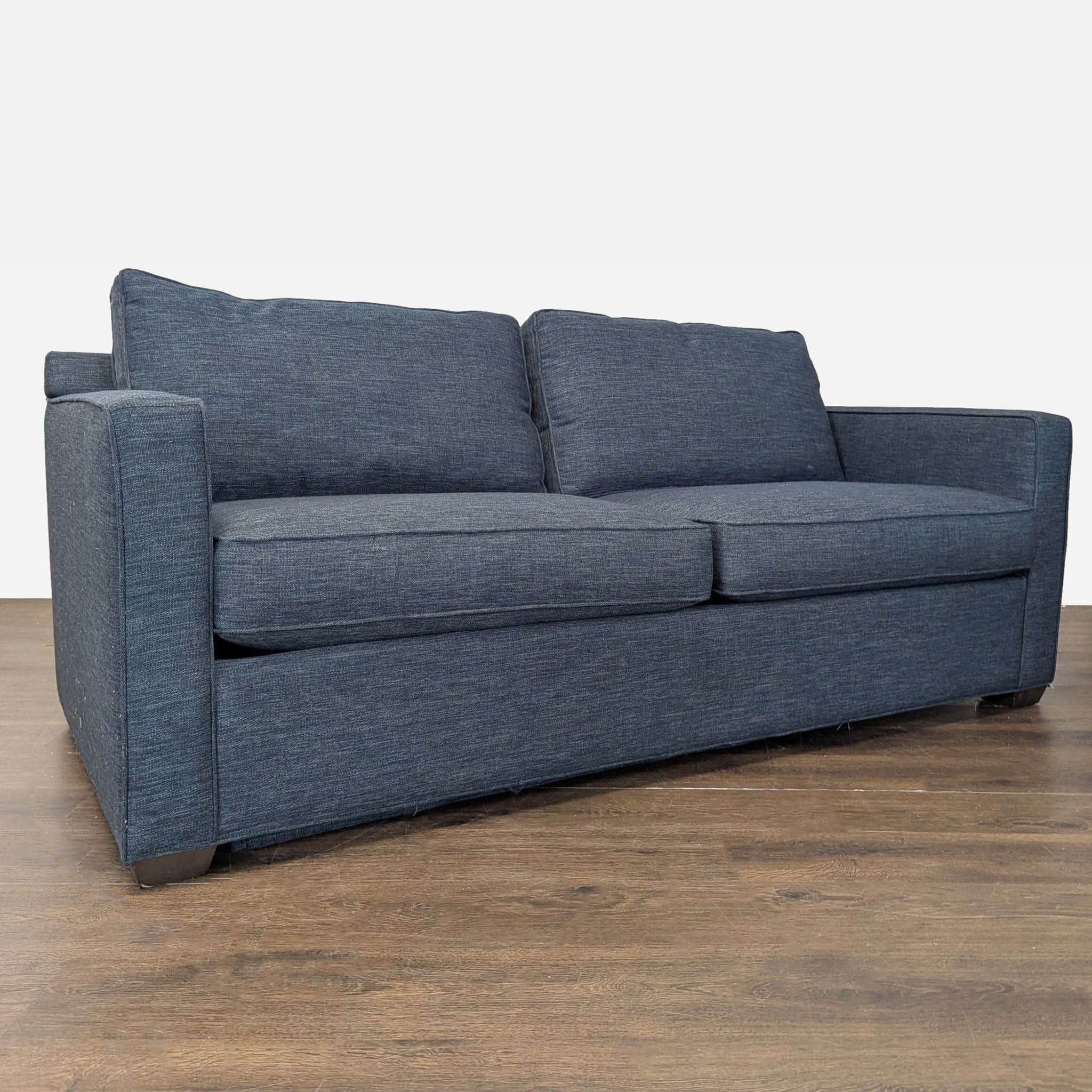 Crate & Barrel Davis Modern Blue Sleeper Sofa – Comfortable and Stylish - Thumbnail 3