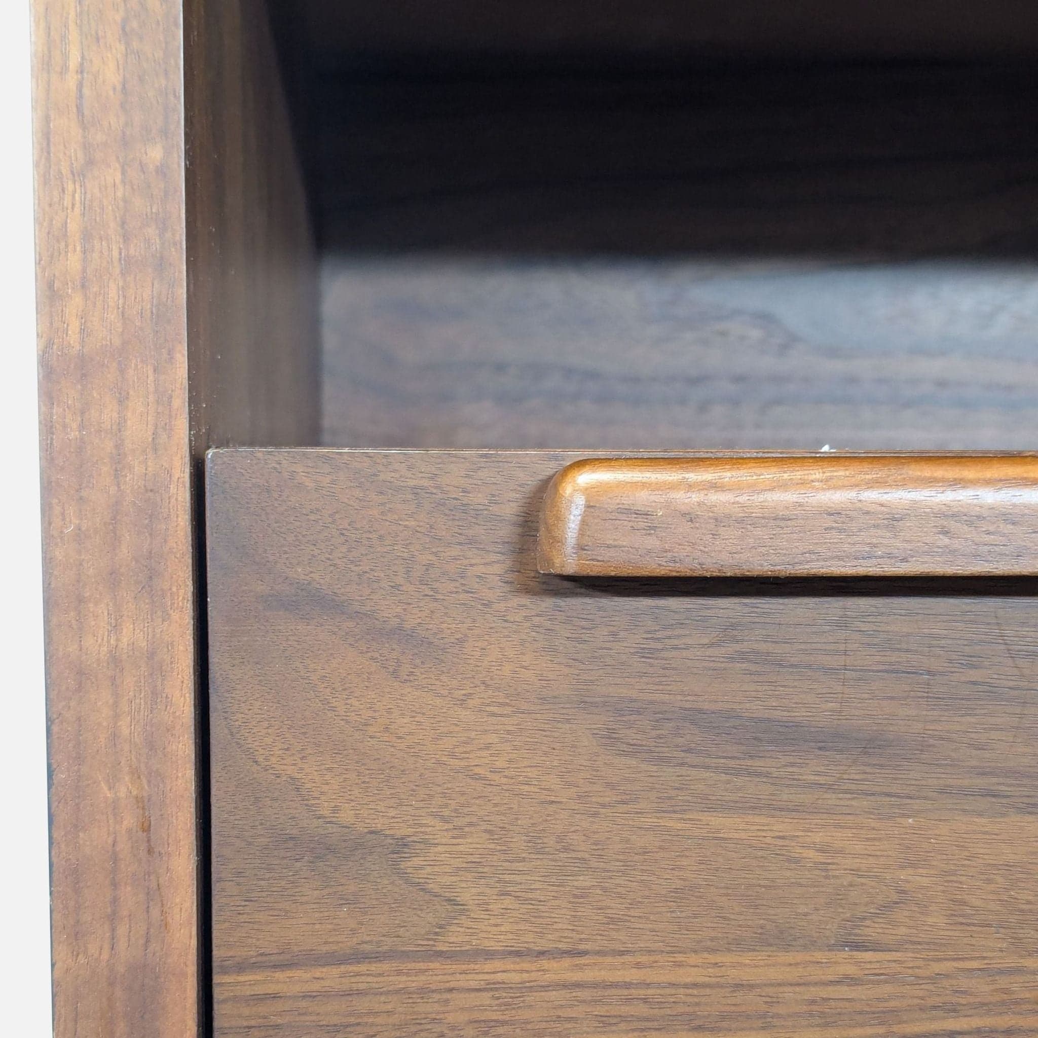 Crate & Barrel Tate Mid-Century Modern Two Drawer Nightstand with Charging Station - Thumbnail 6