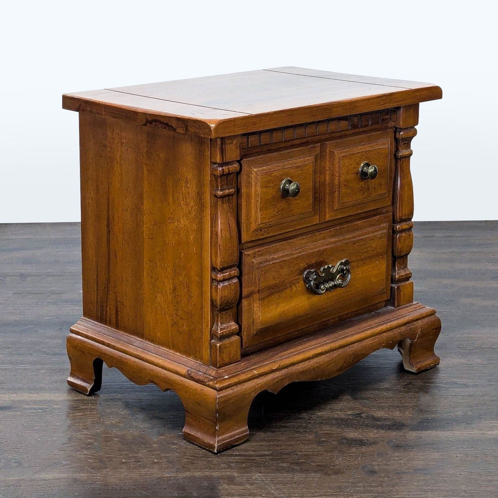 Vintage Sumter Furniture Two Drawer Nightstand - Thumbnail 3