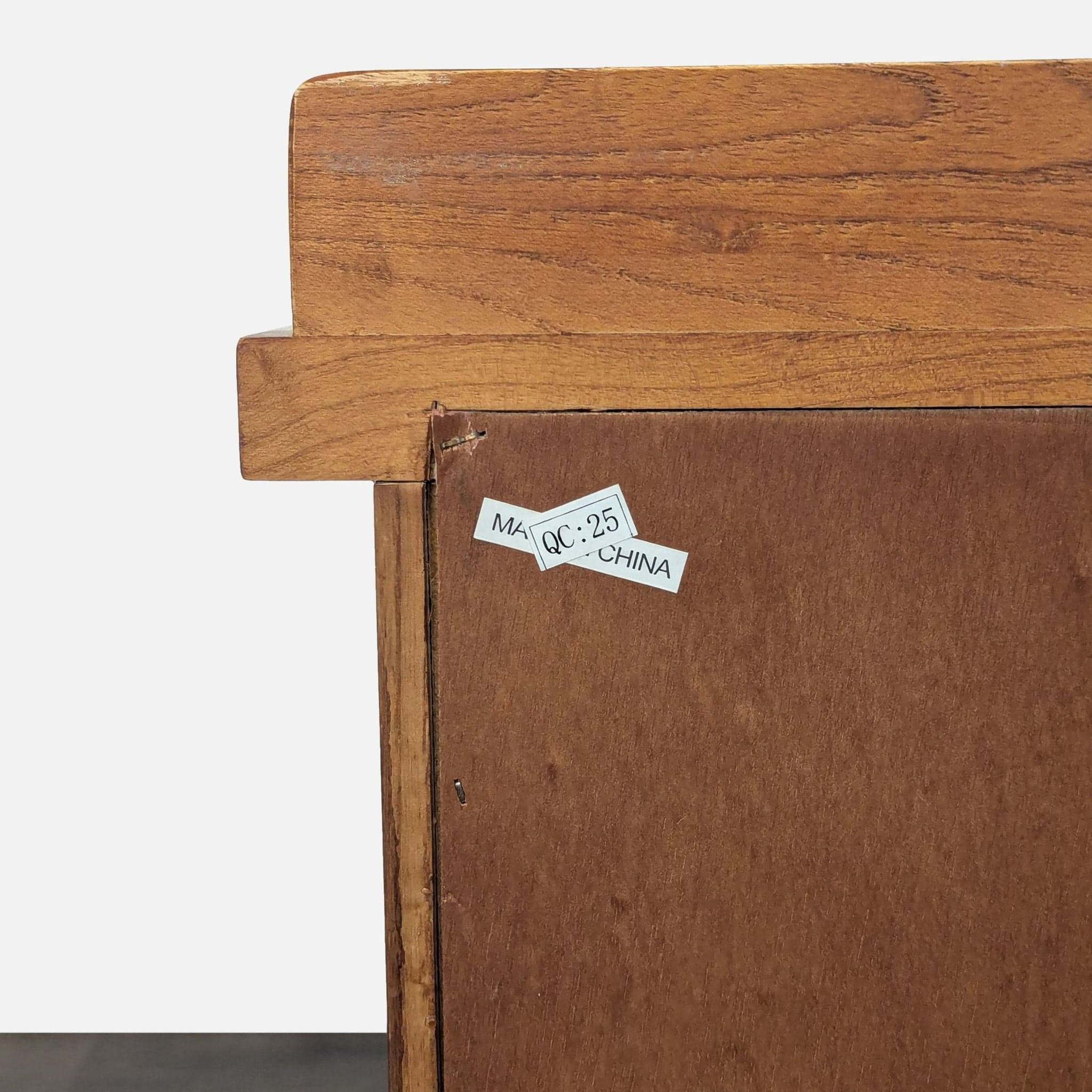 Craftsman Style One Drawer Wood Nightstand with Open Shelf - Thumbnail 9