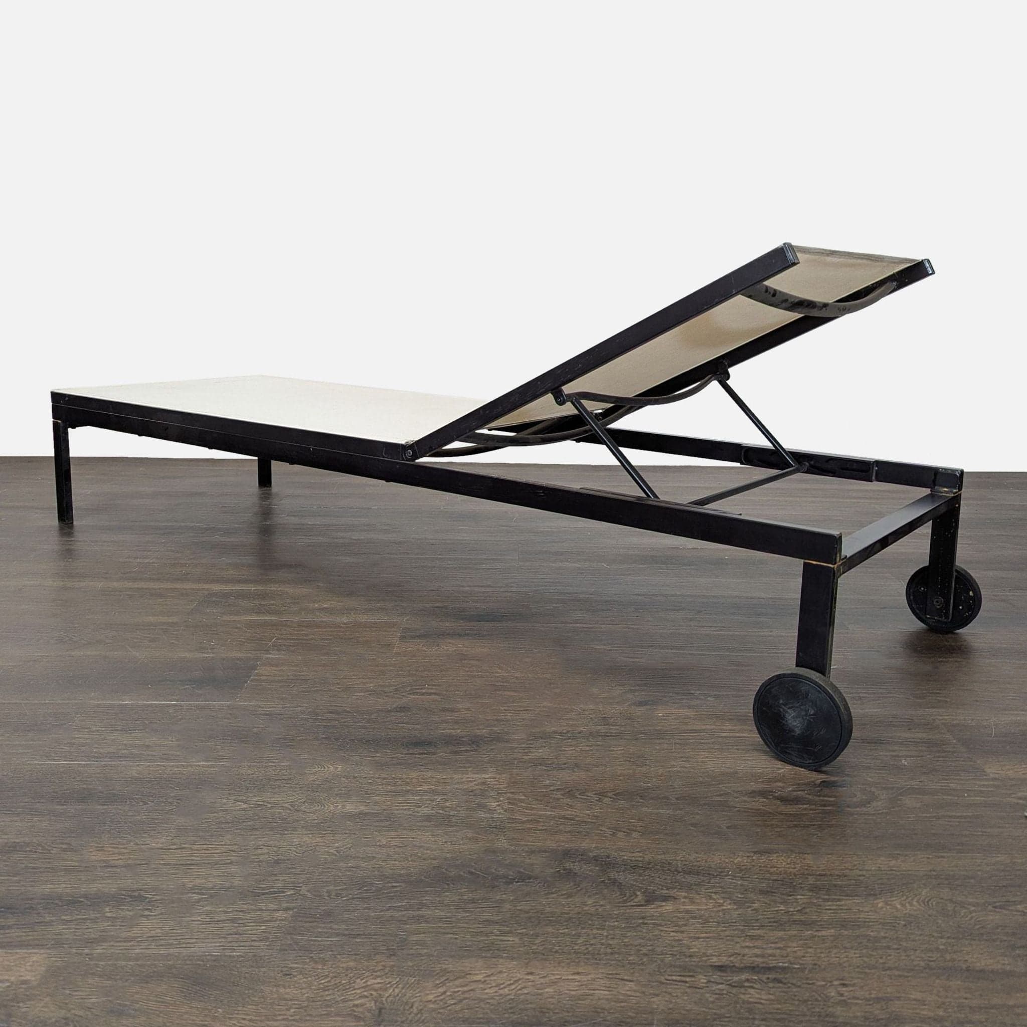 Ikea Outdoor Reclining Chaise Lounger with Wheels - Thumbnail 6