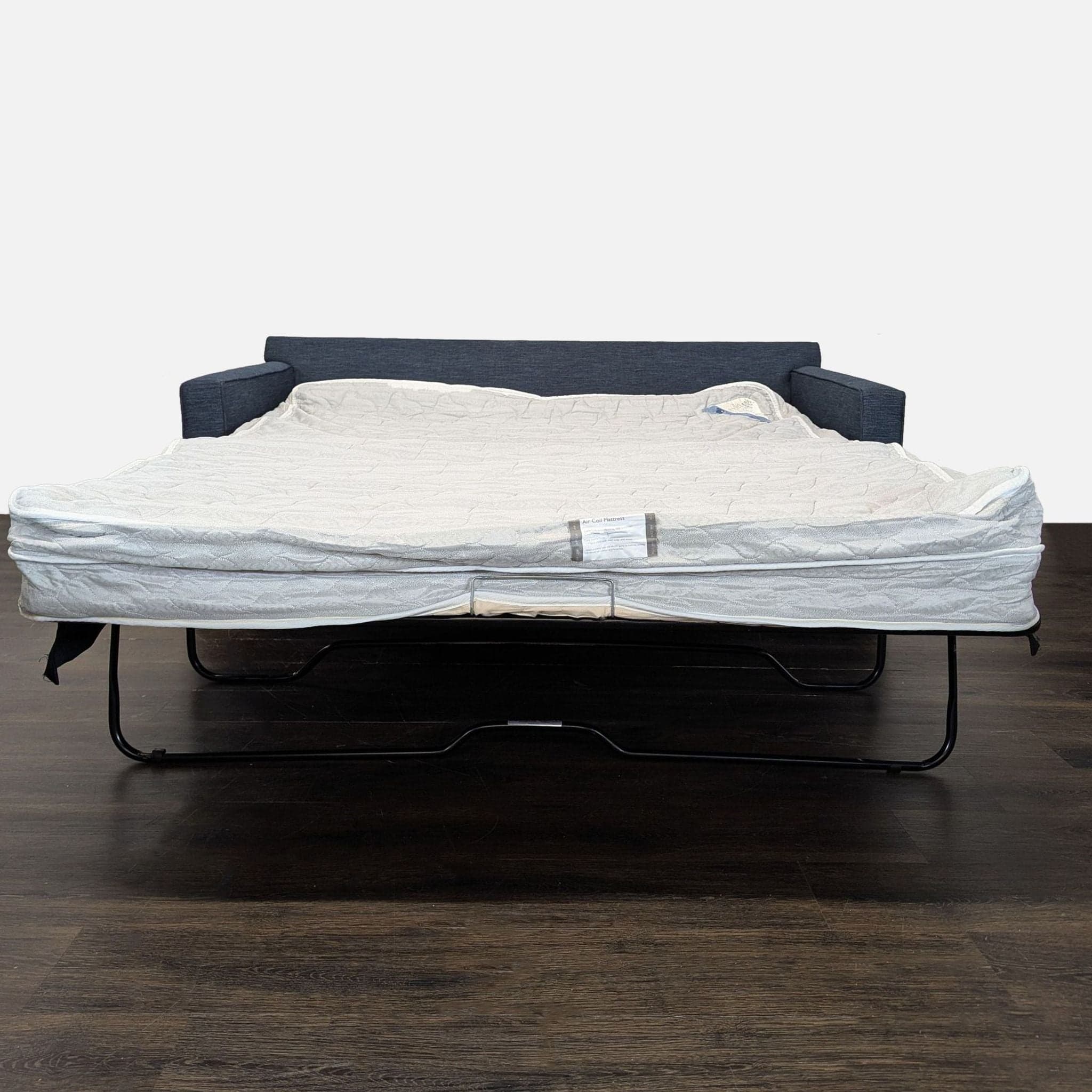 Crate & Barrel Davis Modern Blue Sleeper Sofa – Comfortable and Stylish - Thumbnail 2