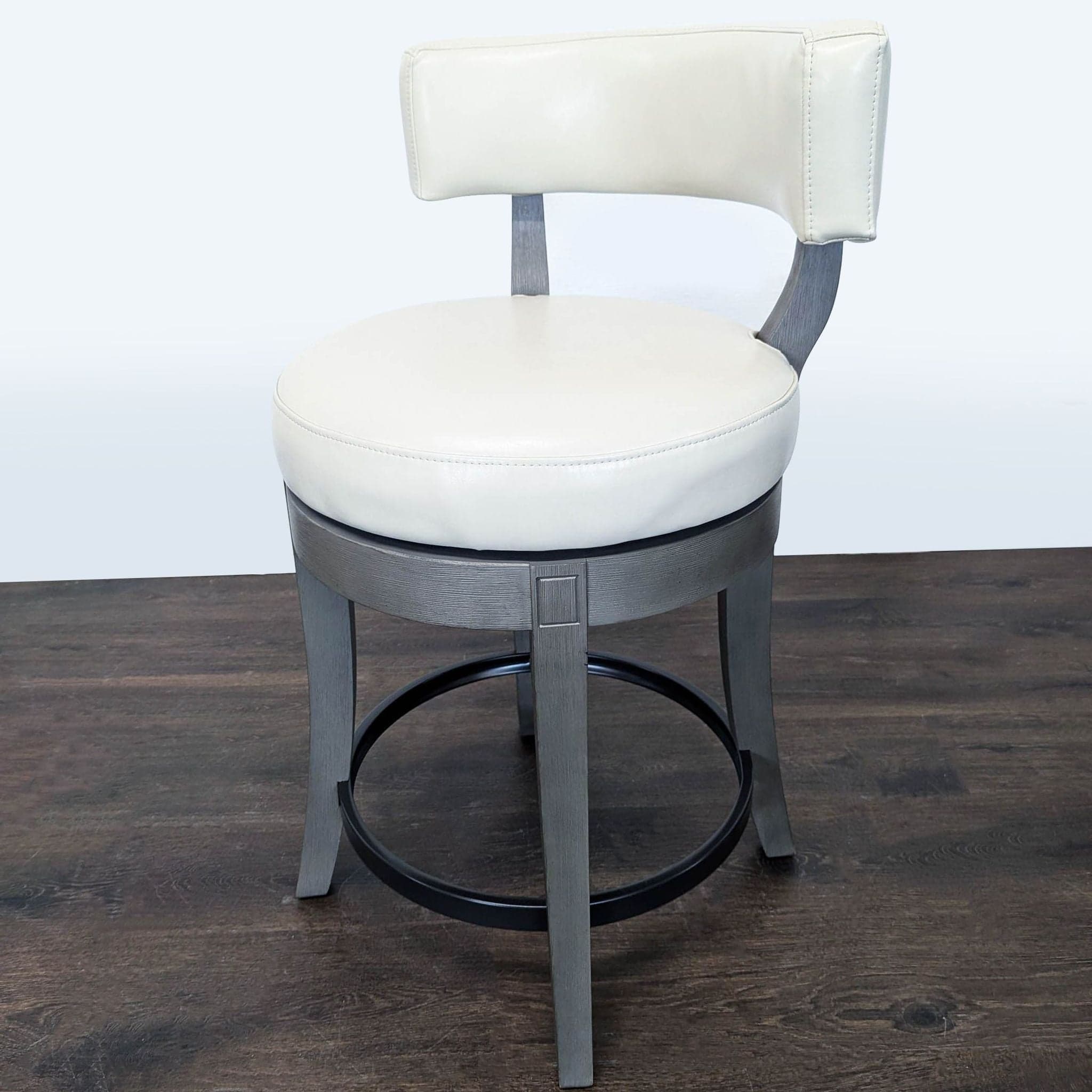 Grandin Road Aiken Low Back Swivel Bar/Counter Stool - Thumbnail 4