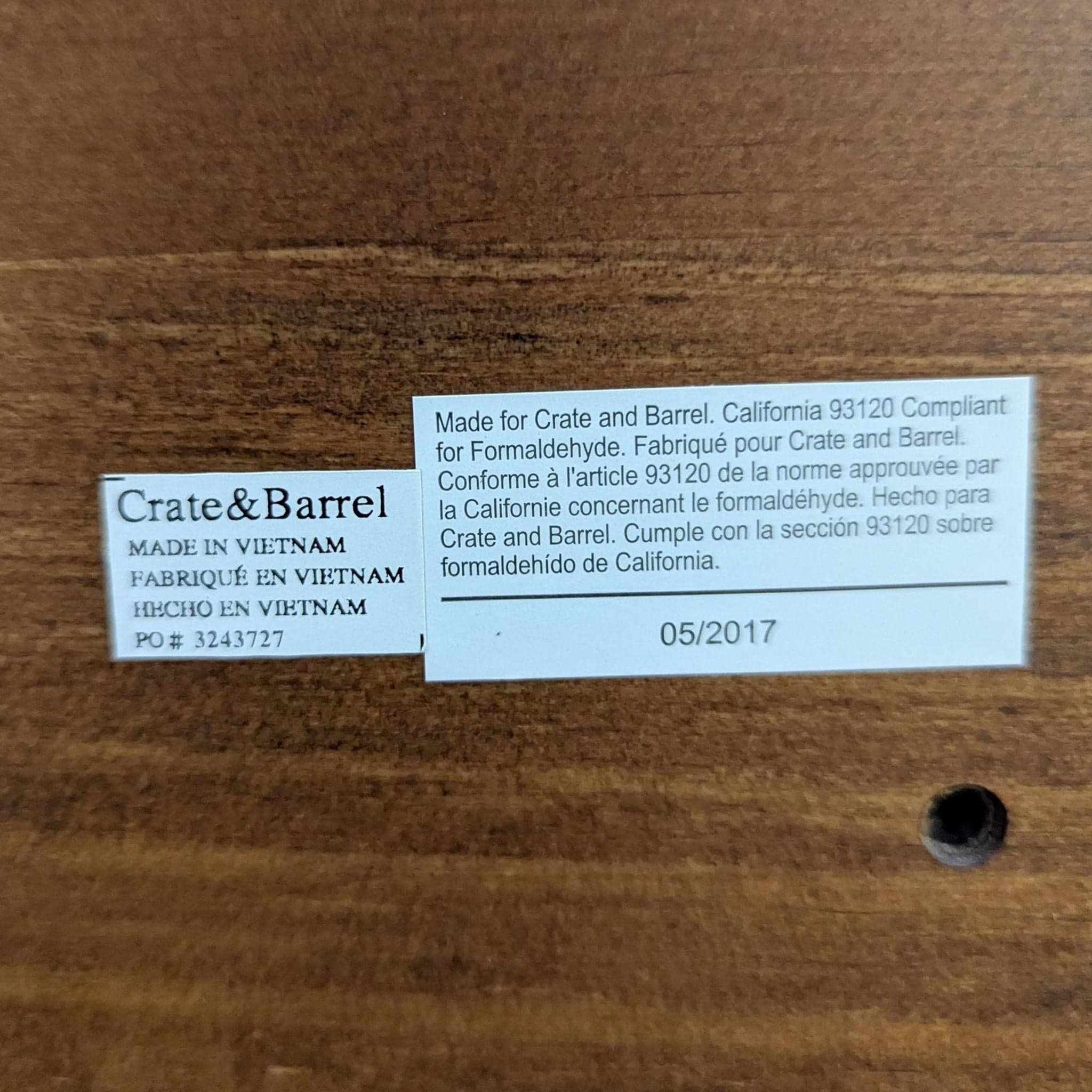 Crate & Barrel Tate Mid-Century Modern 9-Drawer Dresser in Walnut Finish - Thumbnail 8