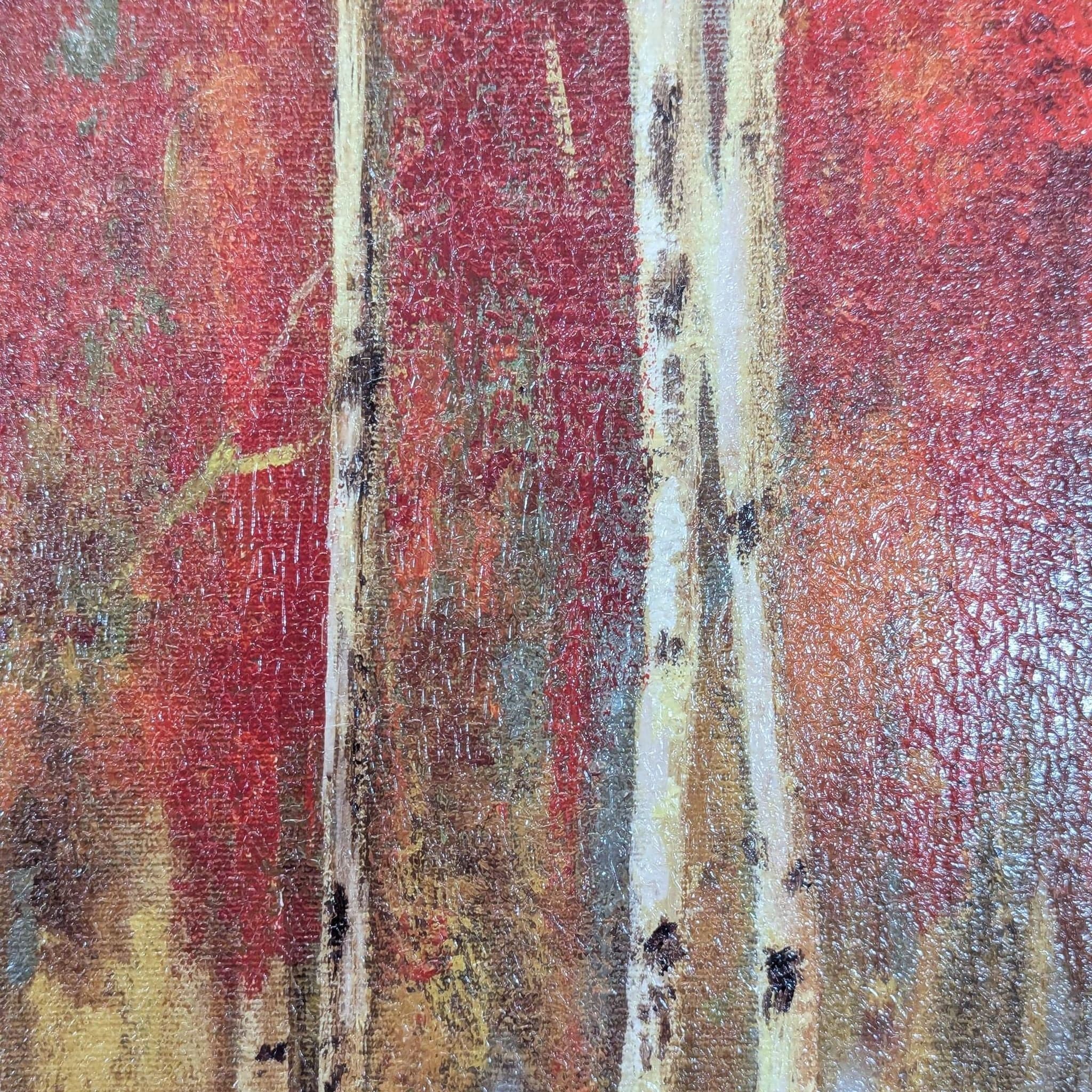 Z Gallerie Autumn Birch Trees Canvas Print Wall Art - Thumbnail 4