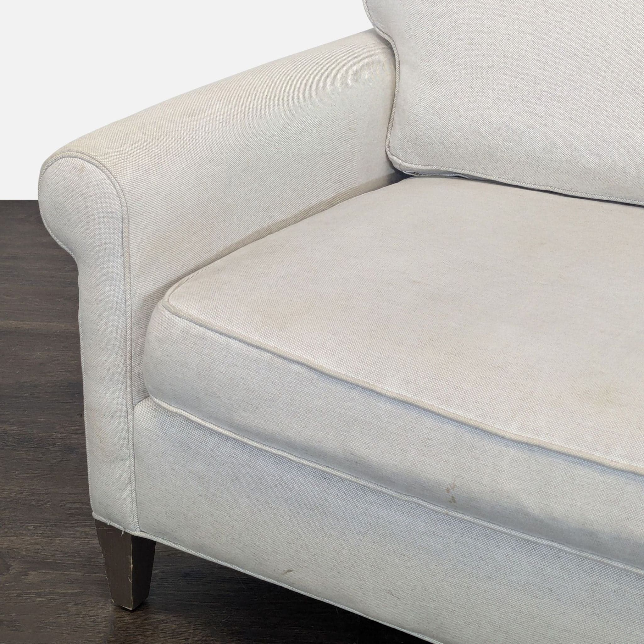 Crate & Barrel Montclair 2-Seat Sofa in Light Beige - Thumbnail 7