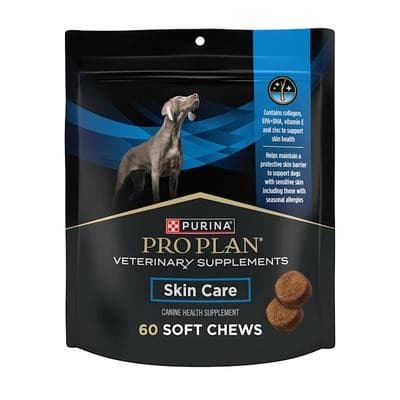 Purina Pro Plan Veterinary Supplements Skin Care Dog Supplements with Omega-3 Fish Oil and EPA and DHA