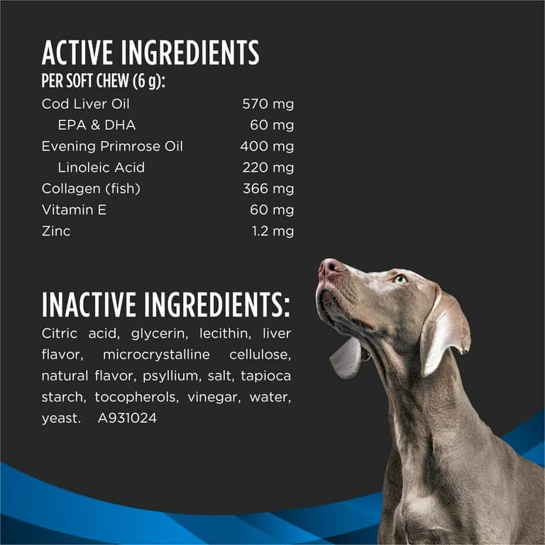 Purina Pro Plan Veterinary Supplements Skin Care Dog Supplements with Omega-3 Fish Oil and EPA and DHA - Thumbnail 5