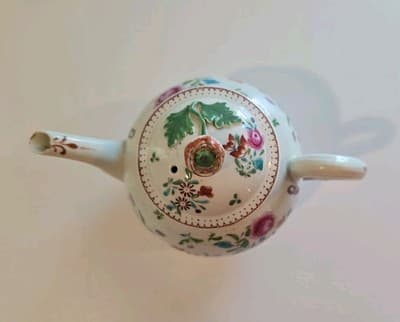 Antique Chinese Export Porcelain Famille Rose Teapot Qianlong Era Late 18thC - Thumbnail 12