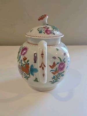 Antique Chinese Export Porcelain Famille Rose Teapot Qianlong Era Late 18thC - Thumbnail 7