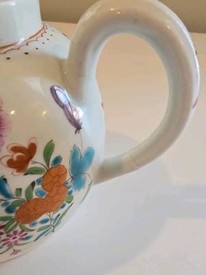 Antique Chinese Export Porcelain Famille Rose Teapot Qianlong Era Late 18thC - Thumbnail 8