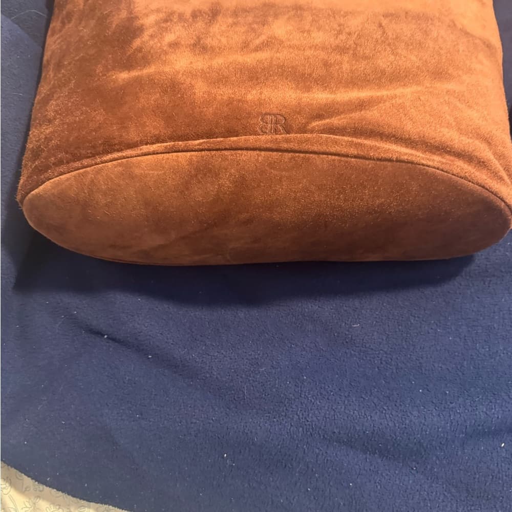 Banana Republic Suede Brown Clutch - Thumbnail 2